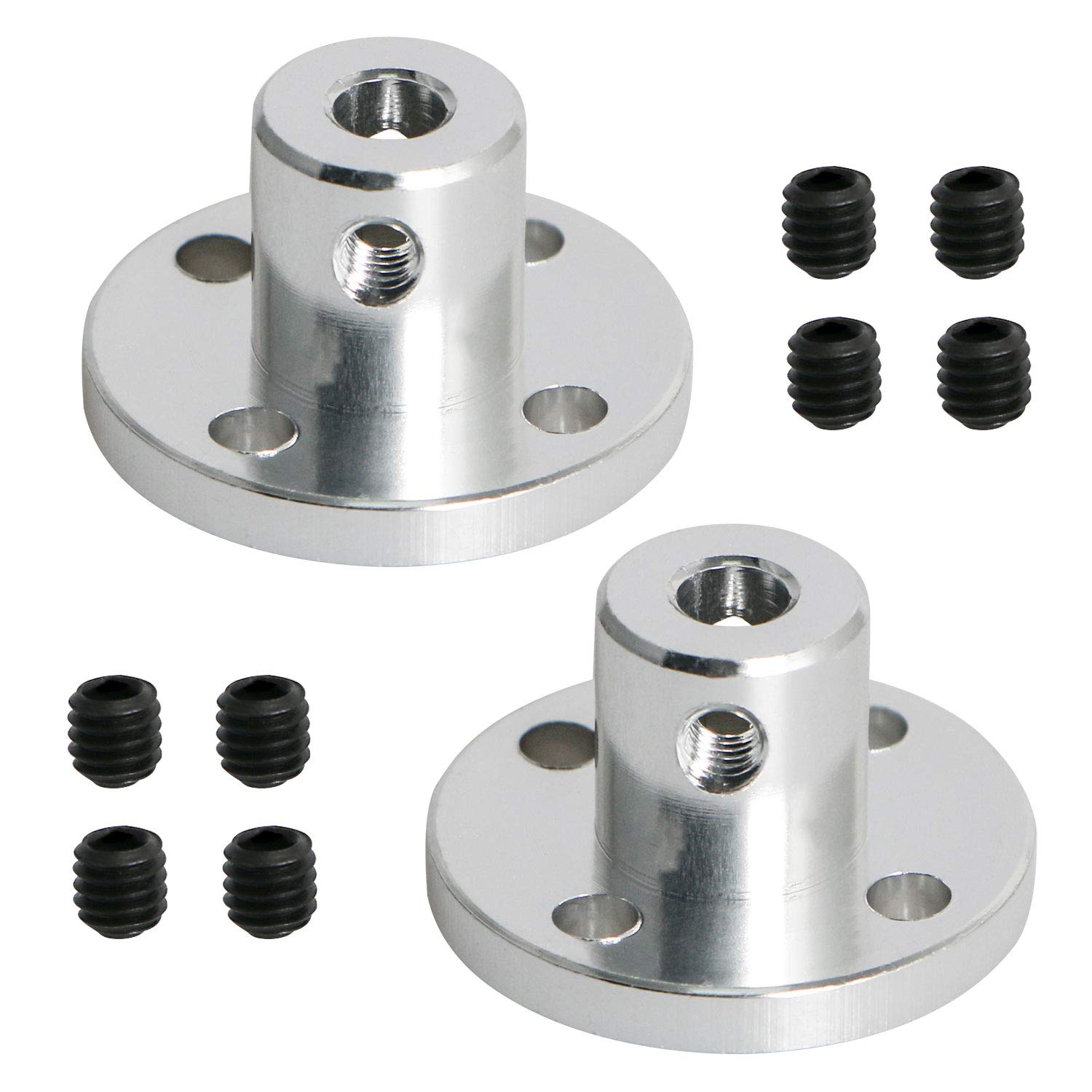 【送料無料】Aopinリジッドフランジカップリング4mmインナーシャフト3Dプリンター用、長さ13mm / 0.51 ..