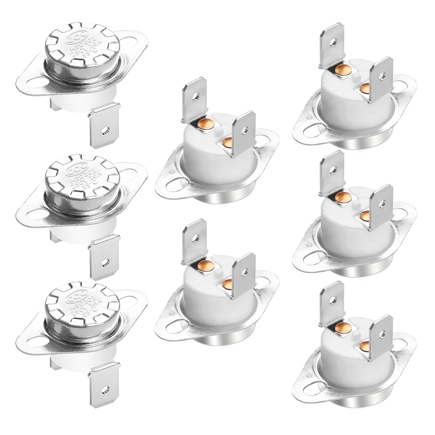 【送料無料】AopinサーマルコントロールスイッチKSD301ノーマルオープンNO 55度250V 16Aサーモスタット..