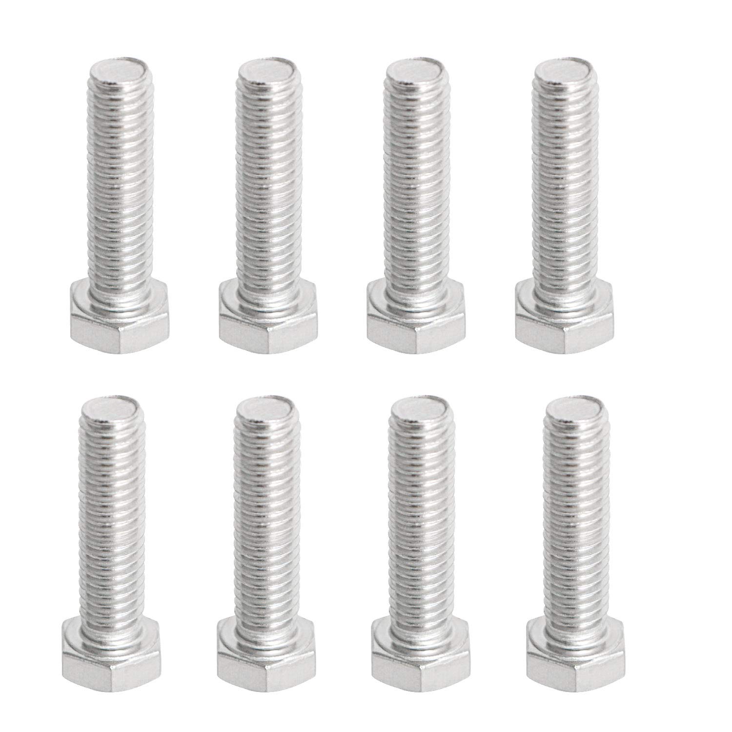 【送料無料】Aopin M8 x 45mm 六角ボルトネジグレード 6.8 ステンレス鋼、ファスナー完全に機械ねじ込..