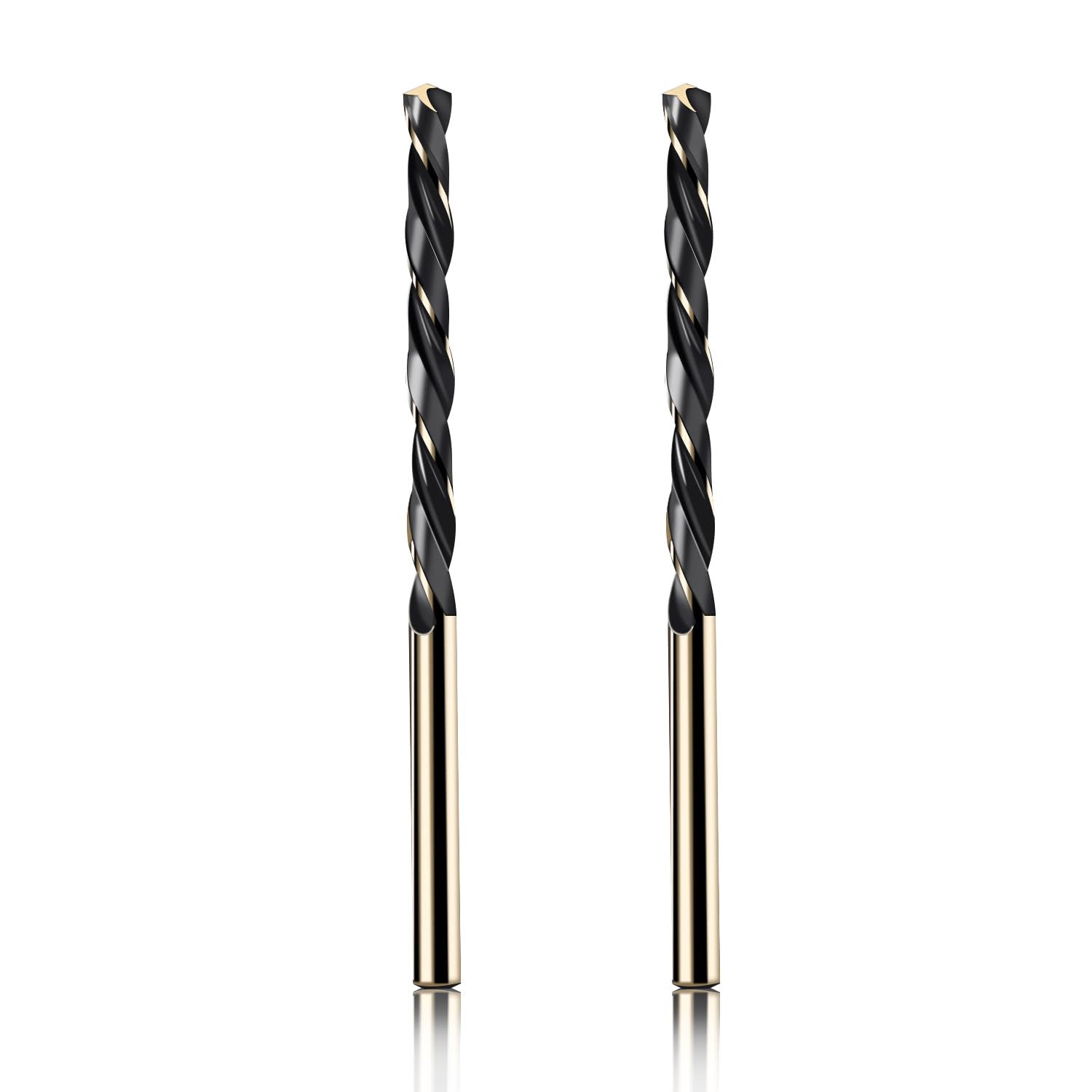 【送料無料】Aopin 2pcs HSS 23/64"インチ (9mm) メートル法の金コバルトチタン高速鋼ツイストドリルビ..