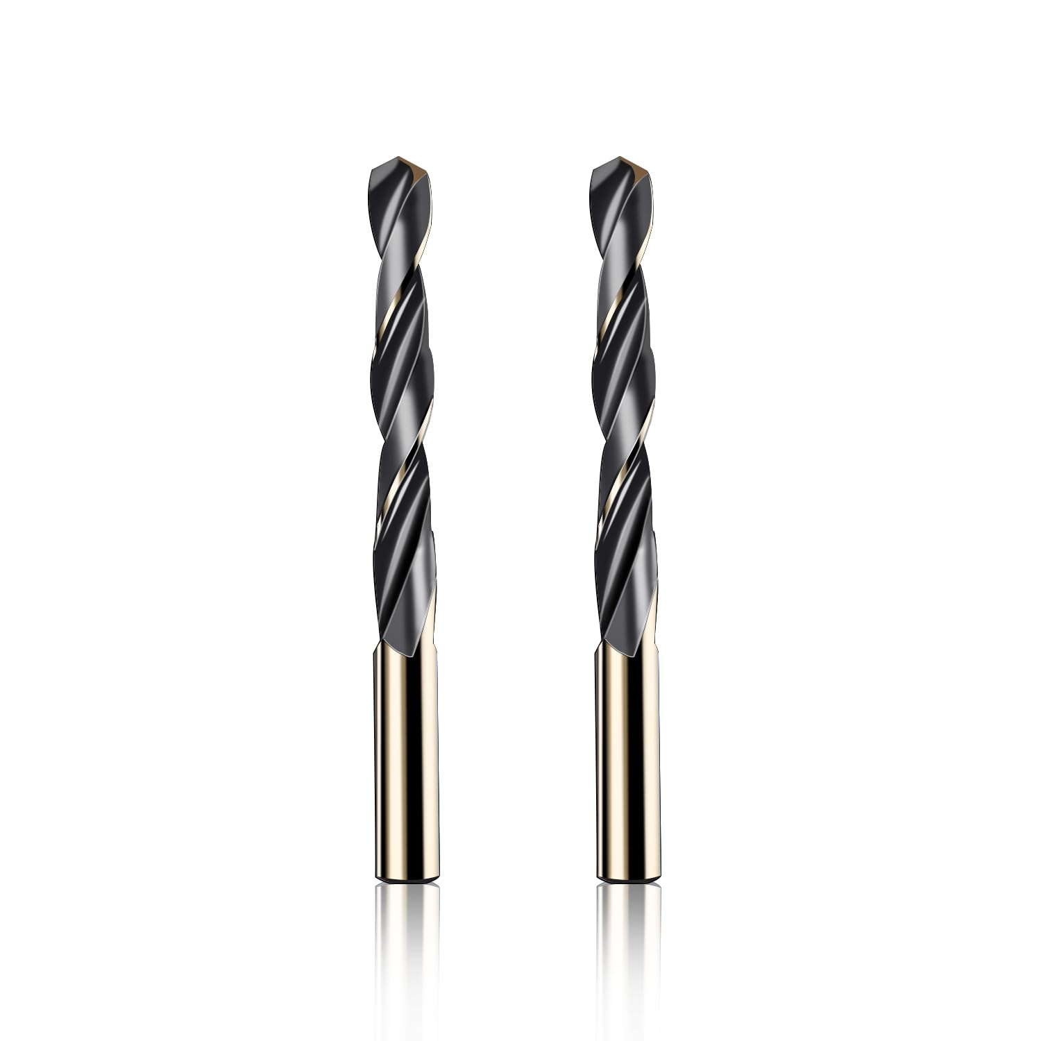 【送料無料】Aopin 2pcs HSS 13/32"インチ (10.5mm) メートル法の金コバルトチタン高速鋼ツイストドリ..