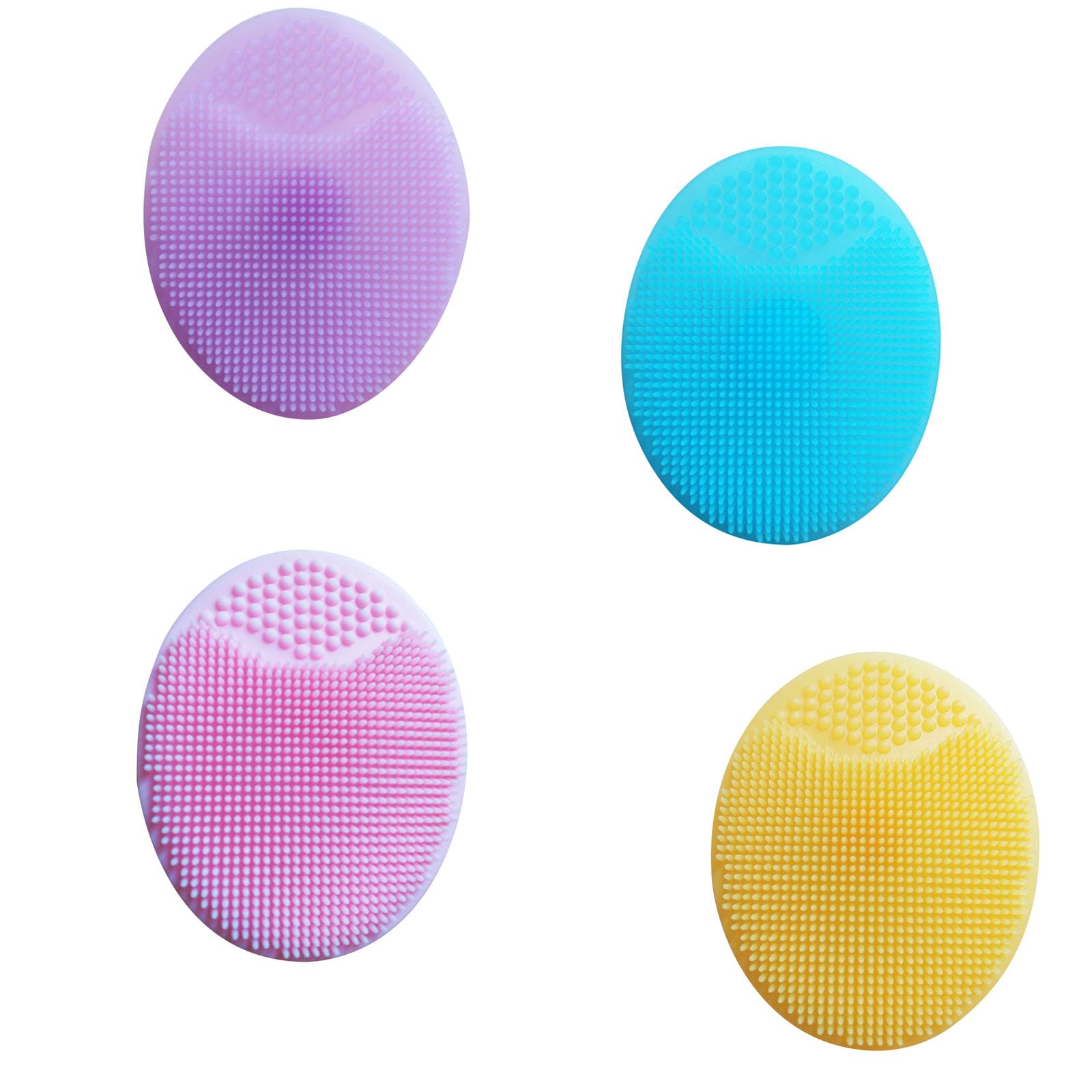 【送料無料】LUYING フェイシャルクレンジングブラシ ソフトシリコン 4個 角質除去 メイク落とし マッ..