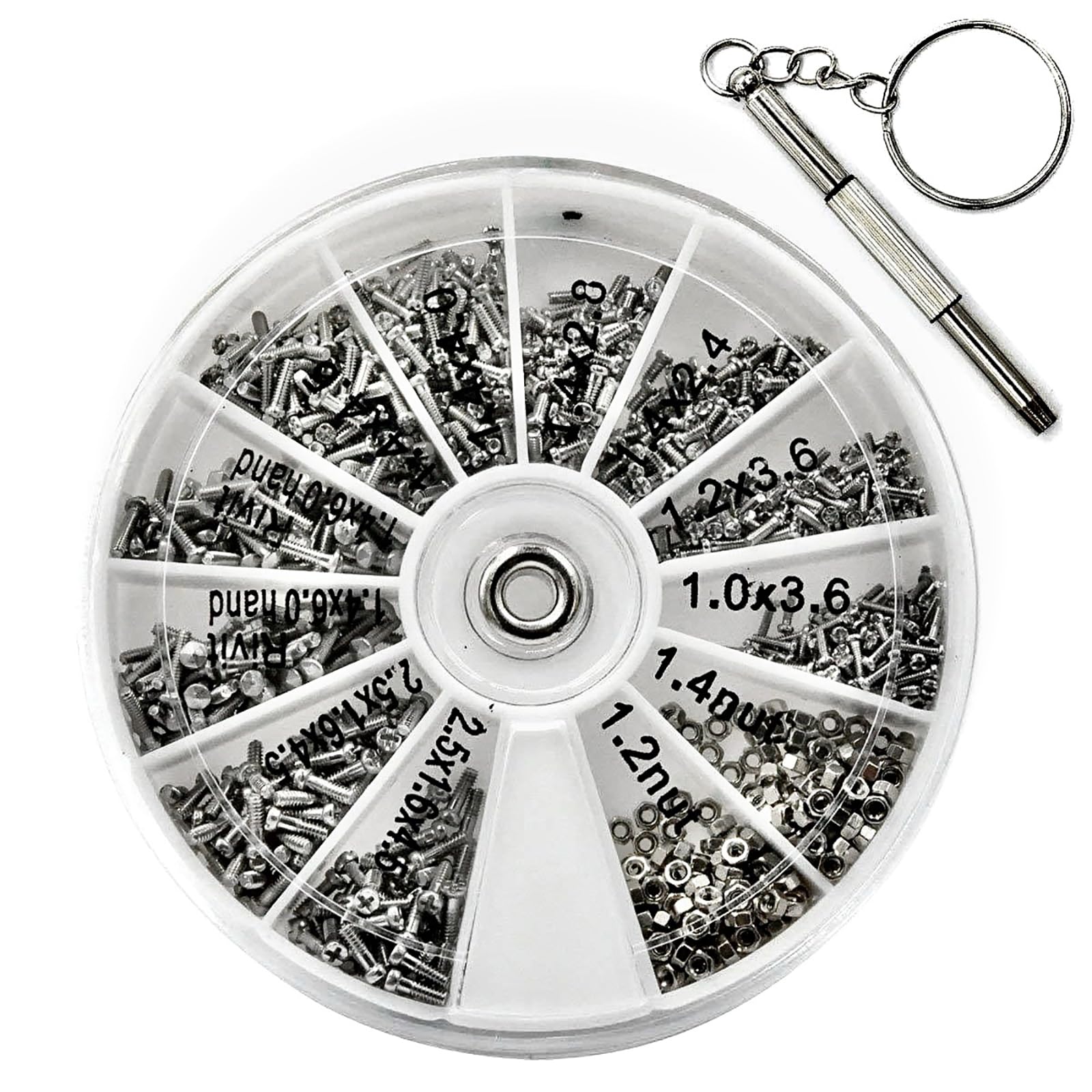 【送料無料】【LUYING】精密ネジ120個部品交換修理キット眼鏡、時計、スマートフォン、カメラ修理キッ..