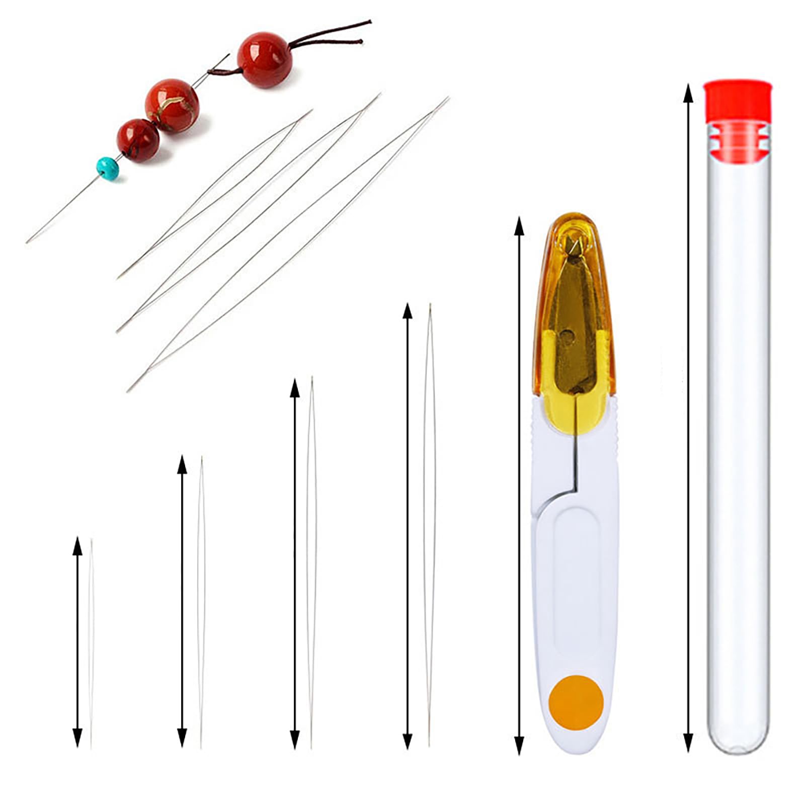 【送料無料】【LUYING】ビーズ針 ネックレス本、チェーン、仏珠、真珠細長いのリード線針 ビーズ通し針..