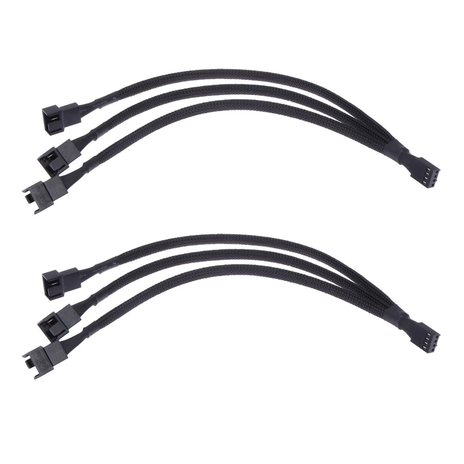 【送料無料】[LUYING] PWMファン用延長ケーブル 2本セット 4ピン と 3ピン コンピュー ...