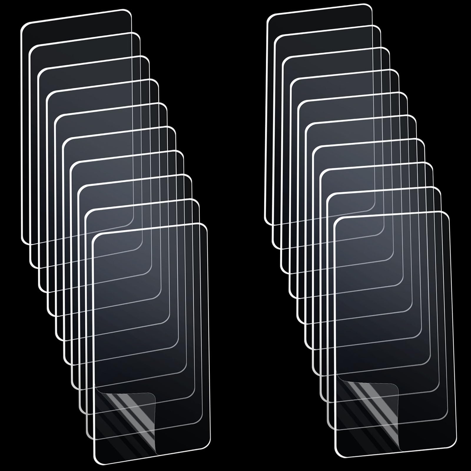 【送料無料】20PCS MILEQEE両面接着パッド 92mmx35mm 両面テープヘビーデューティ、両面プリカット長方形テープ、壁掛け用粘着タック、2両面壁が取り外し可能なクリアマウント