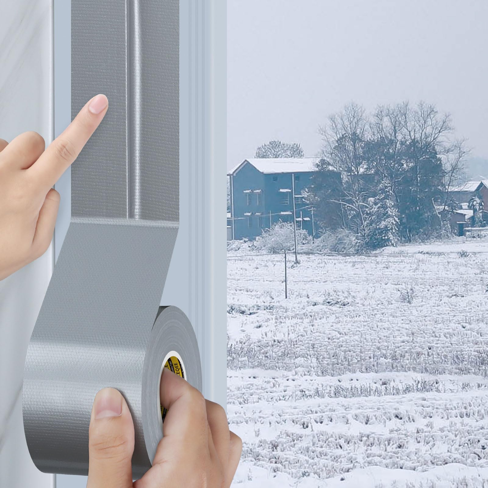 【送料無料】MILEQEE 重型単面パイプ用テープ、超強力接着性と高強度、防水網状テープ、室内・室外修理..