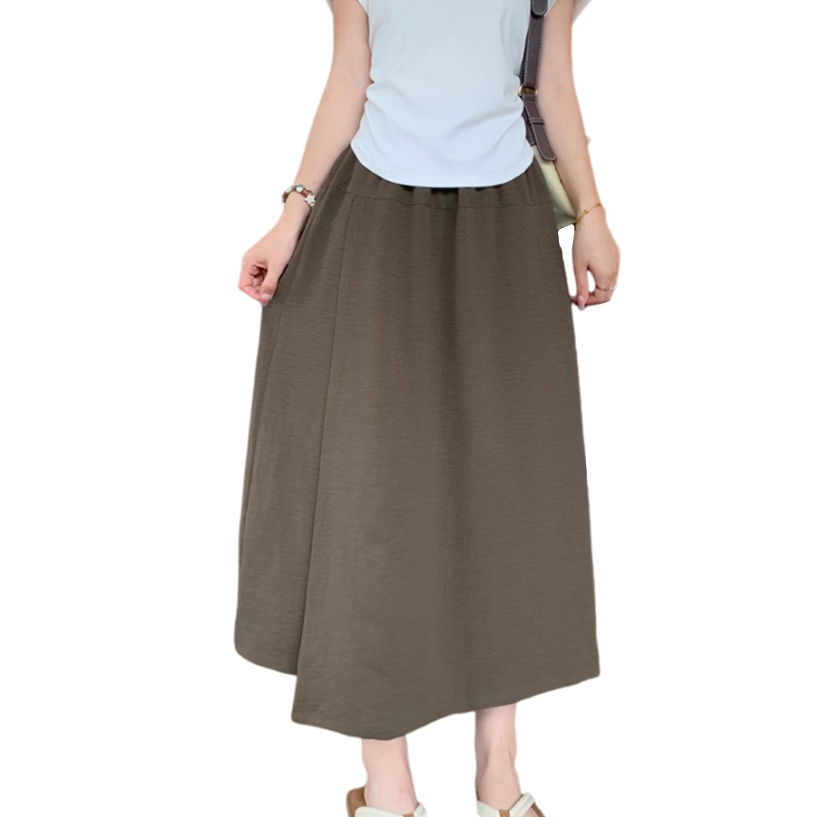 【送料無料】[7-livehouse] ワイドパンツ レディース ロングパンツ スカートパンツ 無地 ボトムス キュ..