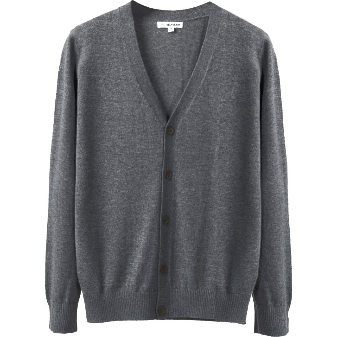 【送料無料】[ODFMCE] カーディガン メンズ 秋 Vネック ニット 長袖 綿 無地 おしゃれ ビジネス 大きい..