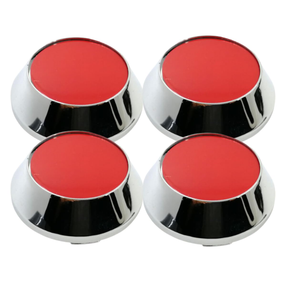 【送料無料】azumafy ホイールセンターキャップ 60mm ボア径56mm 汎用 4個セット ホイールキャップ センターキャップ DIY 車 ホイール ハブ 互換性 (レッド)