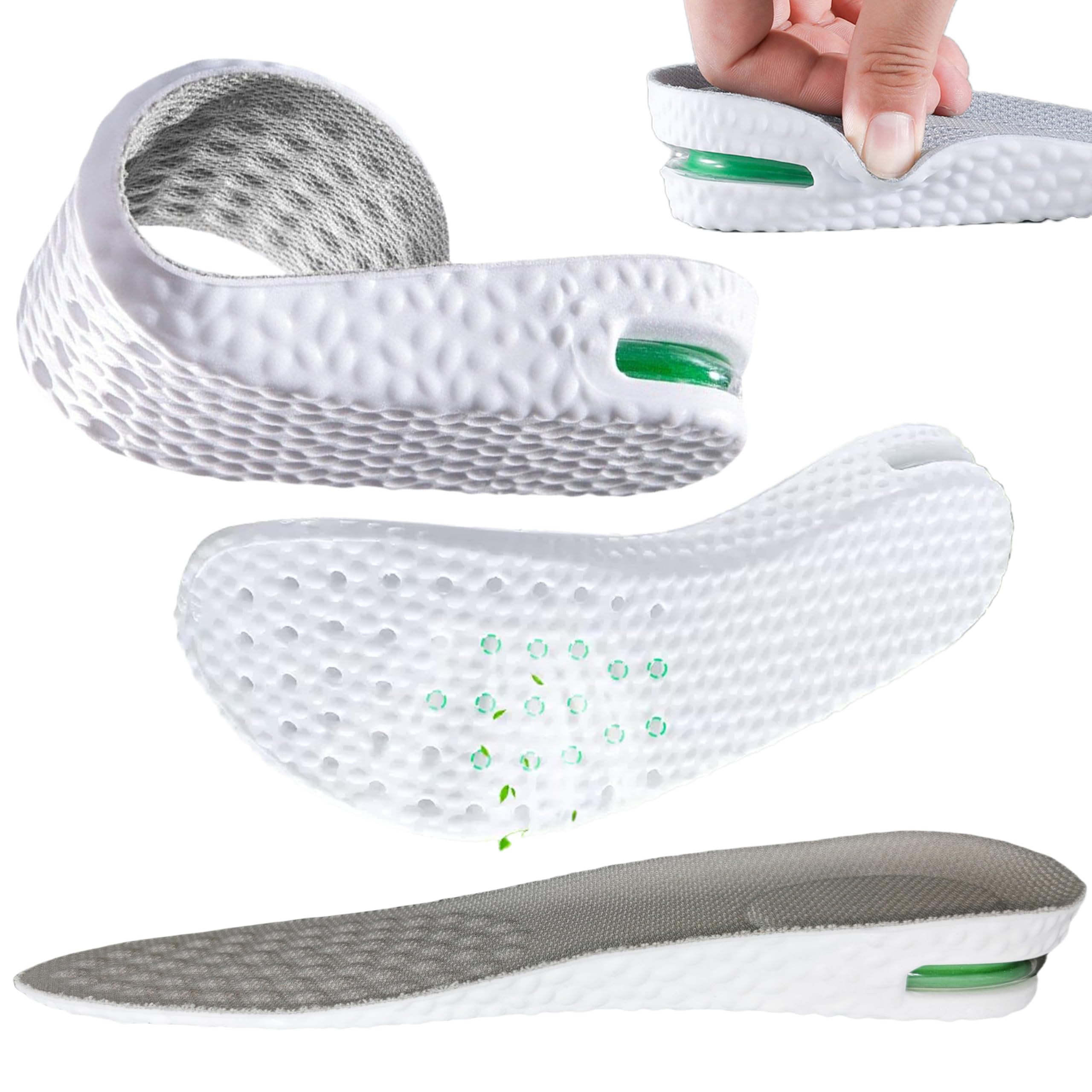 【送料無料】[JIFANPAUL] インソール 身長アップ 疲れない 衝撃吸収 中敷き ふわふわ スニーカー スポ..