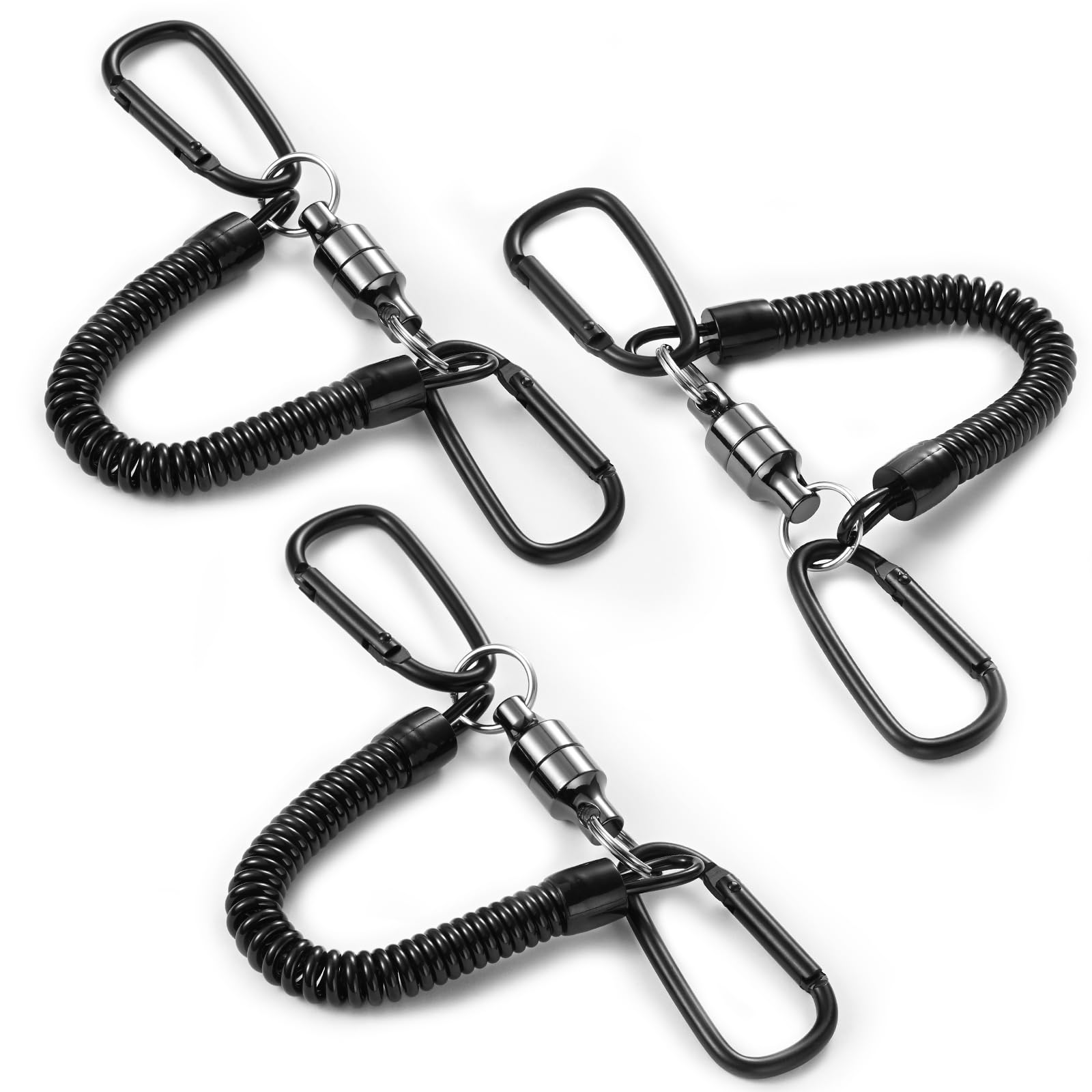 【送料無料】BEIHOO マグネットリリーサー 【耐荷重5kg】 磁石 強力 マグネットリリース カラビナx2 スプリングコード付 吊り下げ 落下防止 アウトドア キャンプ 登山 釣り 道具 コンパクト 軽量 携帯便利