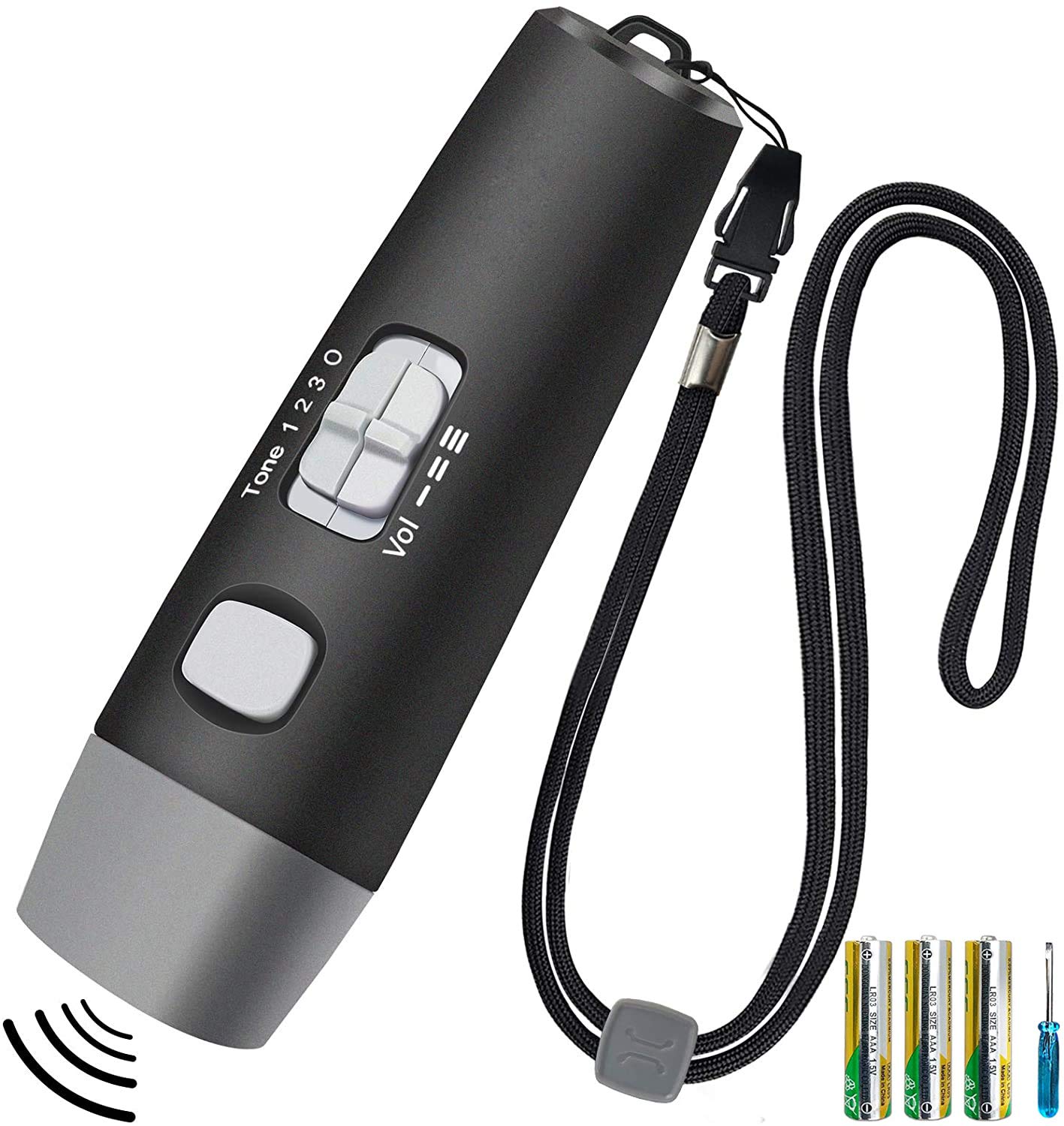 【送料無料】RICHJOLY 電子ホイッスル 電子笛 3段階 3種類ホイッスル 大音量 130db サッカ バスケットボール スポーツ 審判 団体競技 アウトドア 防災 防犯 登山 害獣 対策 3本AAA電池付き