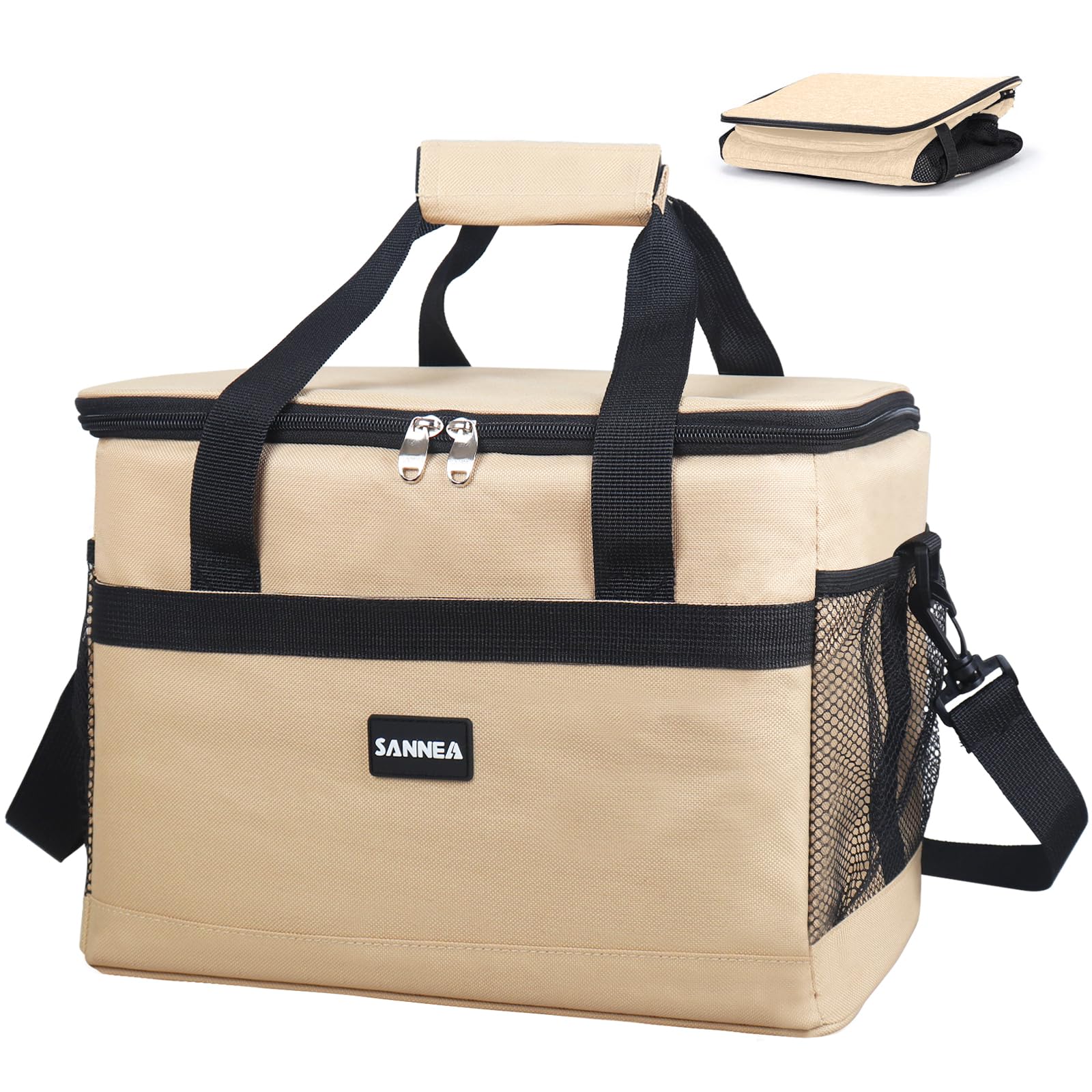 【送料無料】クーラーボックス 大容量 35L 3層断熱 保冷 保温 折り畳み収納可能 軽量 ソフト 手提げと..