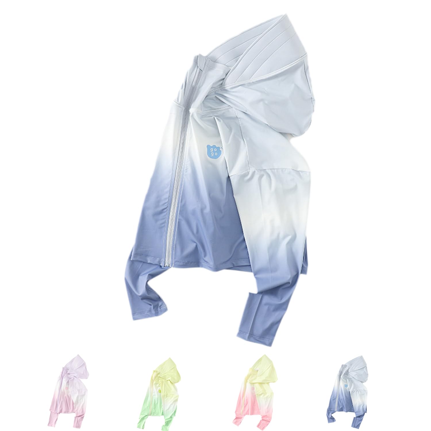 【送料無料】[HOLRAFAN] 子供 キッズ 日焼け止め 薄手パーカー フード付き 水遊びカーディガン UVカット 長袖 男の子 女の子 速乾 虫よけ 紫外線対策 冷房対策 超薄 旅行 通園 普段着 男女兼用 110-160(1/ネイビー 150)