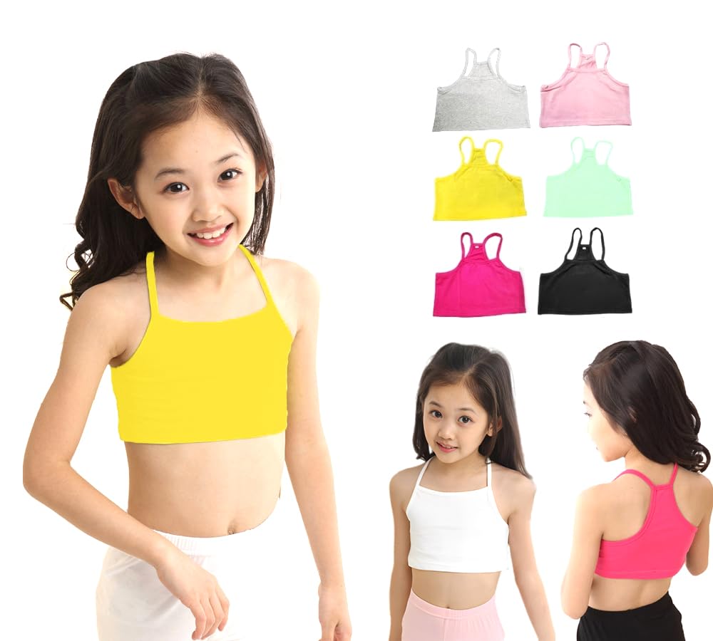 【送料無料】[ZGKULAEAOW] 選べる6色 ハーフトップ 鮮やか タンクトップ キッズ 女の子 ...