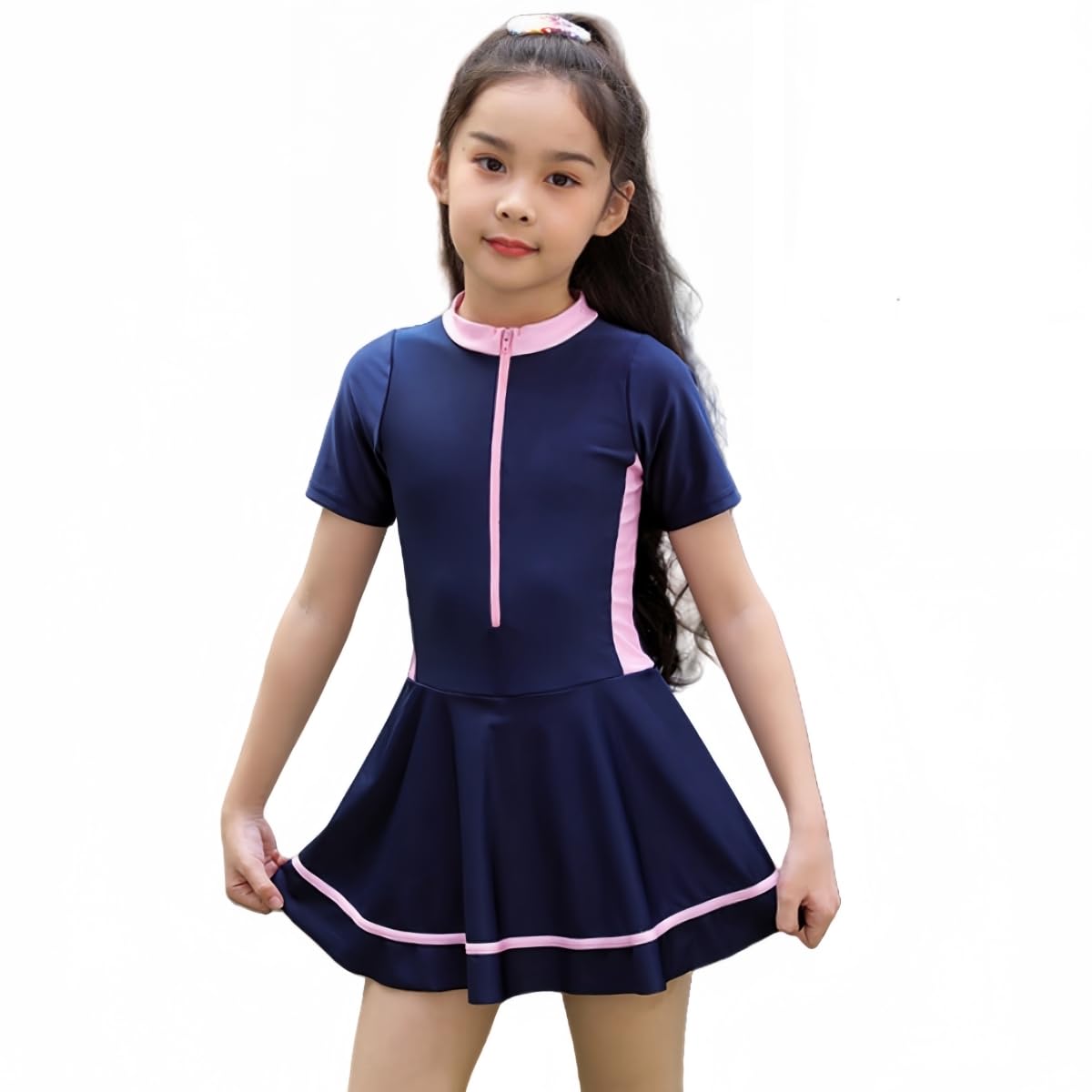 【送料無料】[VNGOLERRY] 水着 ワンピース キッズ 女の子 ガールズ水着 スクール水着 子 ...