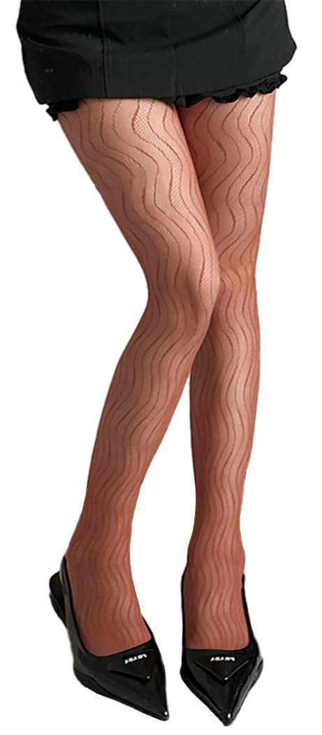 【送料無料】[Ekieta] 2025 新しい 人気! タイツ レースレディース カラー網タイツ【セクシー * ロマンチックな水の波紋】ストッキング ロリター 可愛い薄手バー ズリ落ちにくい