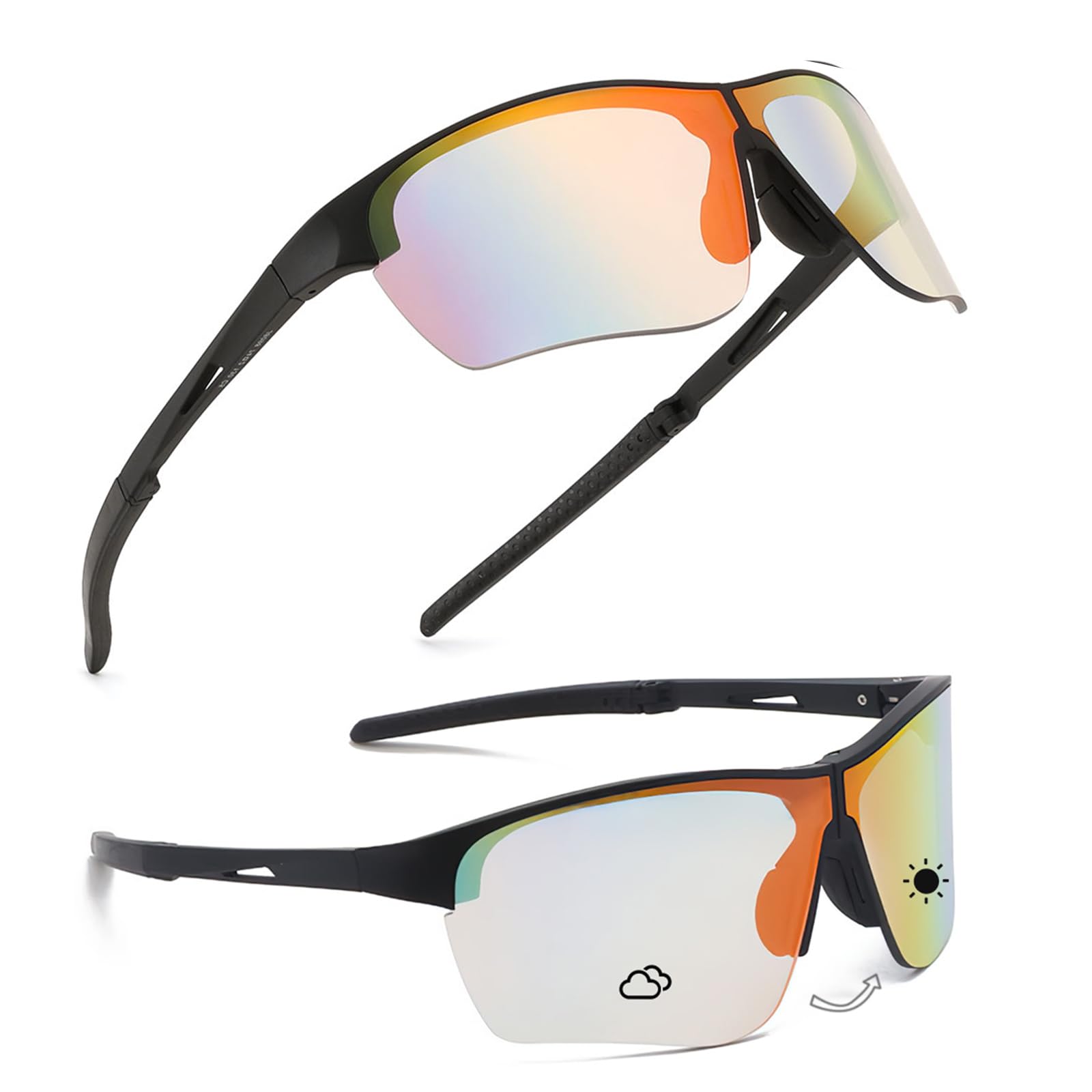 【送料無料】[Karsaer] サングラス メンズ 折りたたみ サイクリング サングラス レディース UV400 スポ..