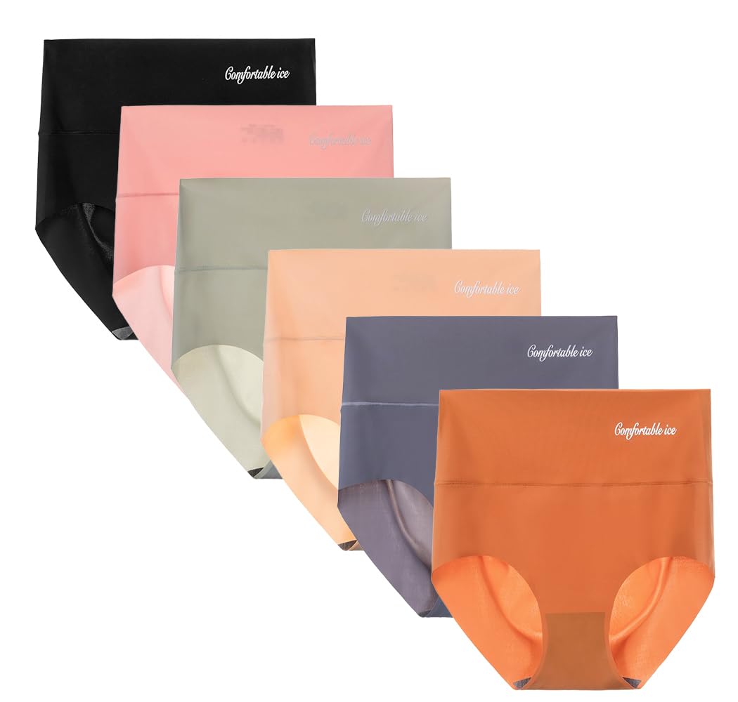 【送料無料】[Masonanic] ハイウエストショーツ シームレス ショーツ レディース 2枚セット 深履き ヨガ シームレスパンツ お腹すっぽり 女性 下着 (JP, アルファベット, L, 肌の色＆2枚)