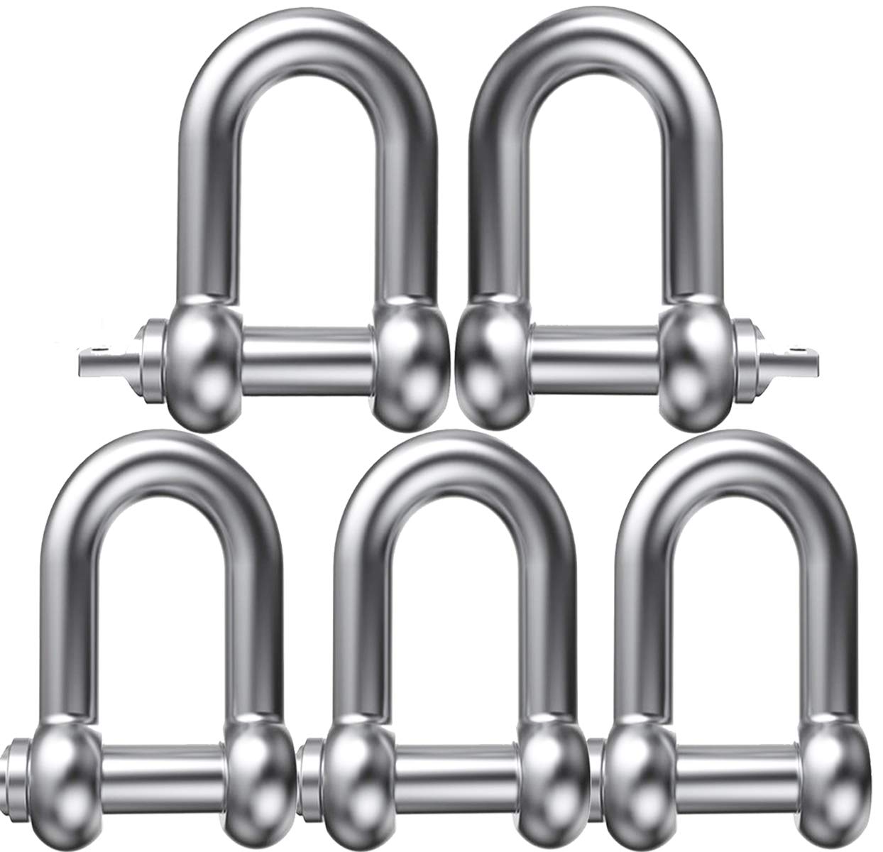 【送料無料】ステンレスシャックル SUS304 ねじシャックル吊り具 吊り ステンシャックルM5 M ...