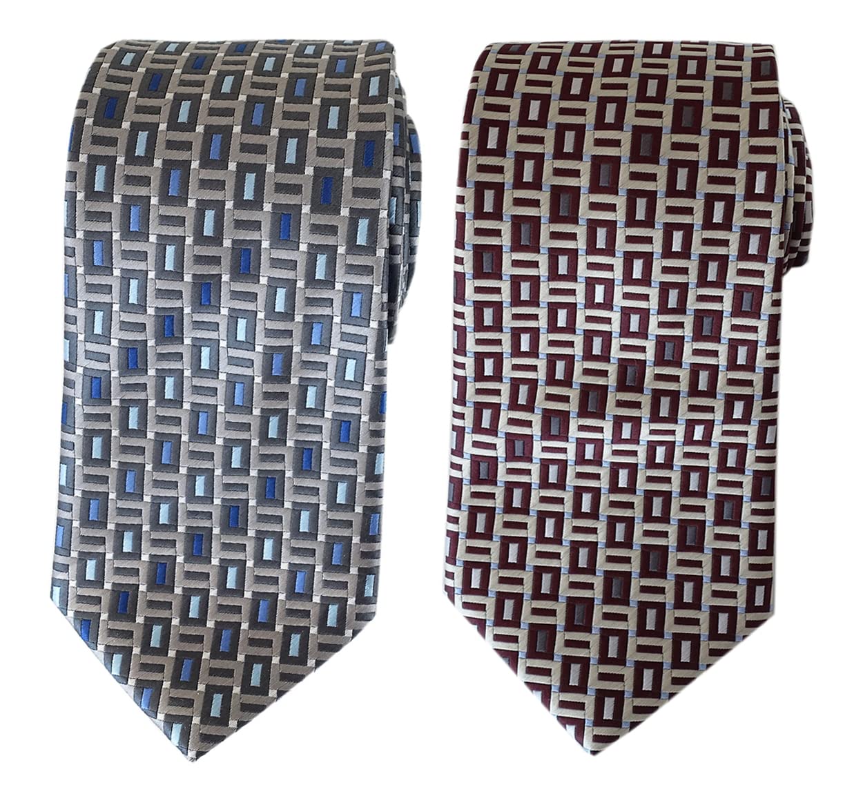 【送料無料】[Towergem] XL紳士ネクタイポリエステル織ジャカード幾何学模様160CM