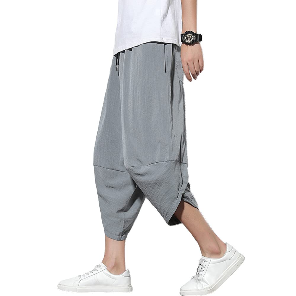 【送料無料】[uncn] サルエルパンツ メンズ 夏服 ズボン 夏 大きいサイズ ゆったり おしゃれ 春 七分丈..