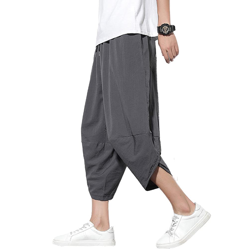 【送料無料】[uncn] サルエルパンツ メンズ 夏服 ズボン 夏 大きいサイズ ゆったり おしゃれ 春 七分丈..