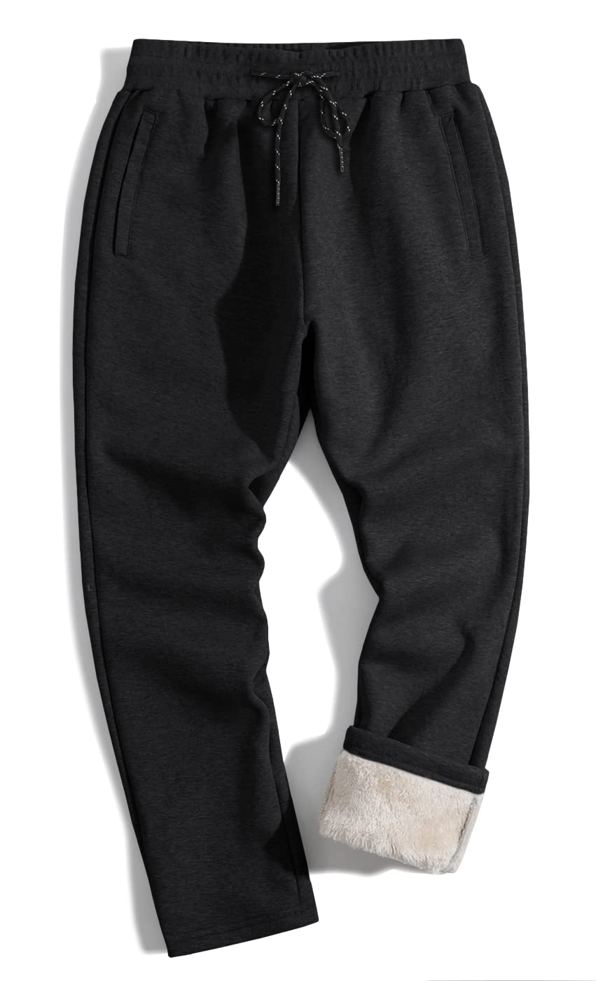 【送料無料】[TACVASEN] メンズ ロングパンツ コットン ストレートパンツ 裏ボア 厚い ソフト アウトド..