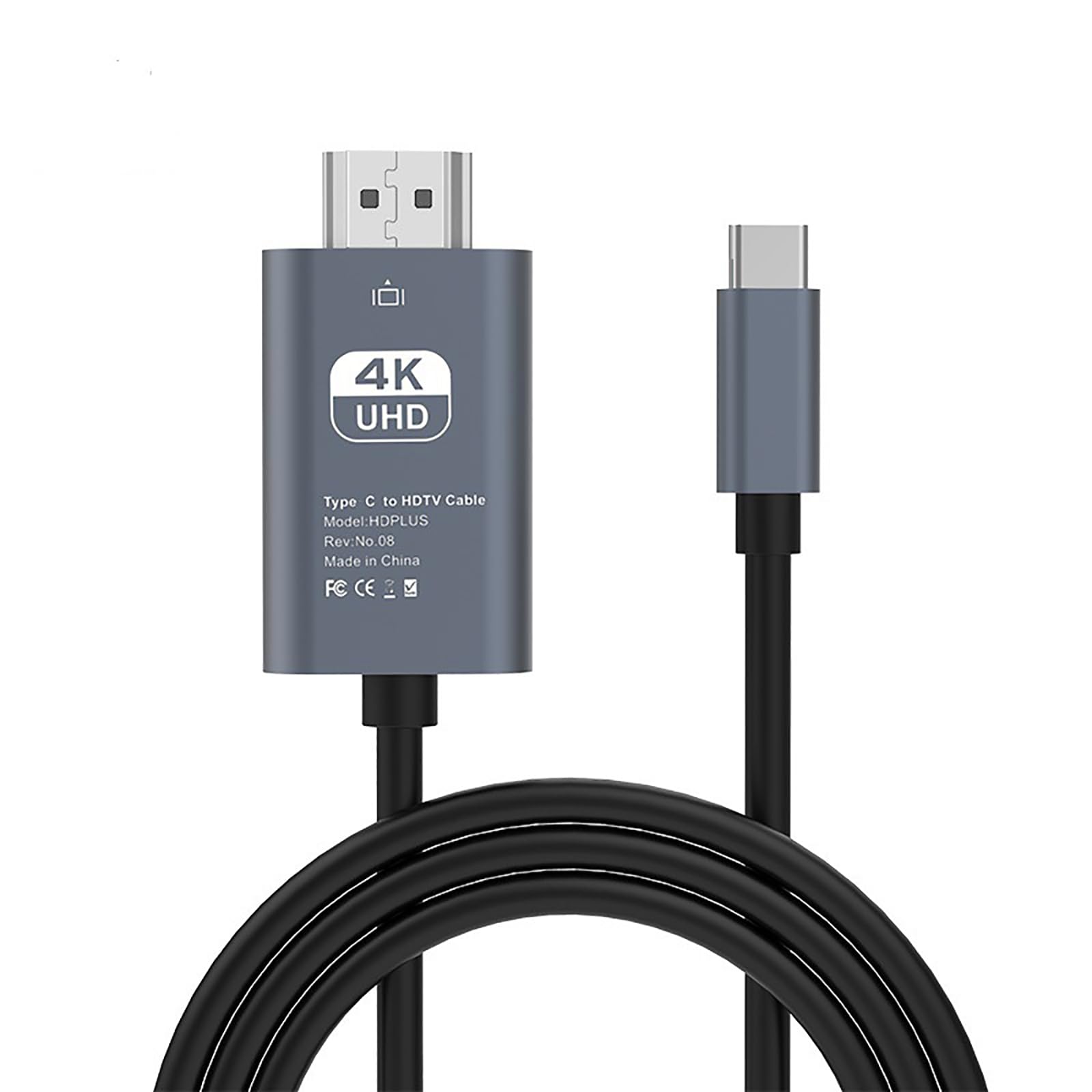 【送料無料】ALLVD USB C HDMI 変換ケーブル 30Hz 映像出力【USB Type C to HDMI 接続ケーブル 2M 】4K@30Hz 映像出力/設定不要/在宅勤務 Type C HDMI 変換アダプタThunderbolt3対応 HDMIケーブル MacBook Air/Pro、iPad Pro、iMac、Surface Book、Galaxy S20/S20+など対