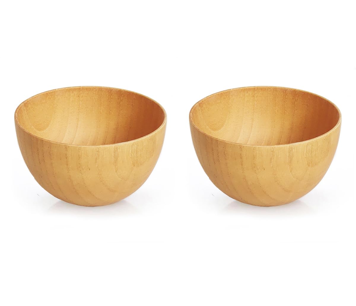 【送料無料】KXLCGYK お椀 味噌汁椀 飯碗 2個セット 木製 汁椀 軽量椀 茶碗 味噌汁 木目 多様椀 おわん..