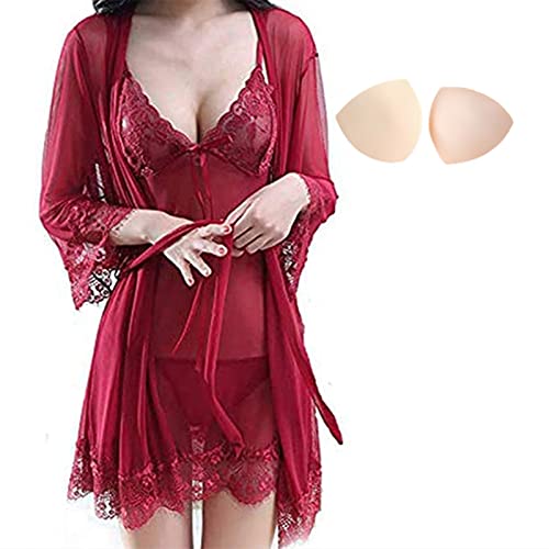 【送料無料】[Loradouphi] ベビードール レディース セクシーランジェリー 人気 大きいサイズ カップ付..