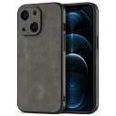 【送料無料】JOOBOY iPhone 14 用 ケース 耐衝撃 薄型 コンパクト メンズ PC素材 + 背面 高級なPUレザー ハードカバー マット加工 (2...