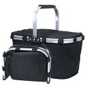 【送料無料】GIORSEN 保冷保温バスケット 折りたたみ 30リットル大容量 丈夫 アルミハンドル 超軽量 蓋付き ソフトクーラーボックス スーパー/アウトド...