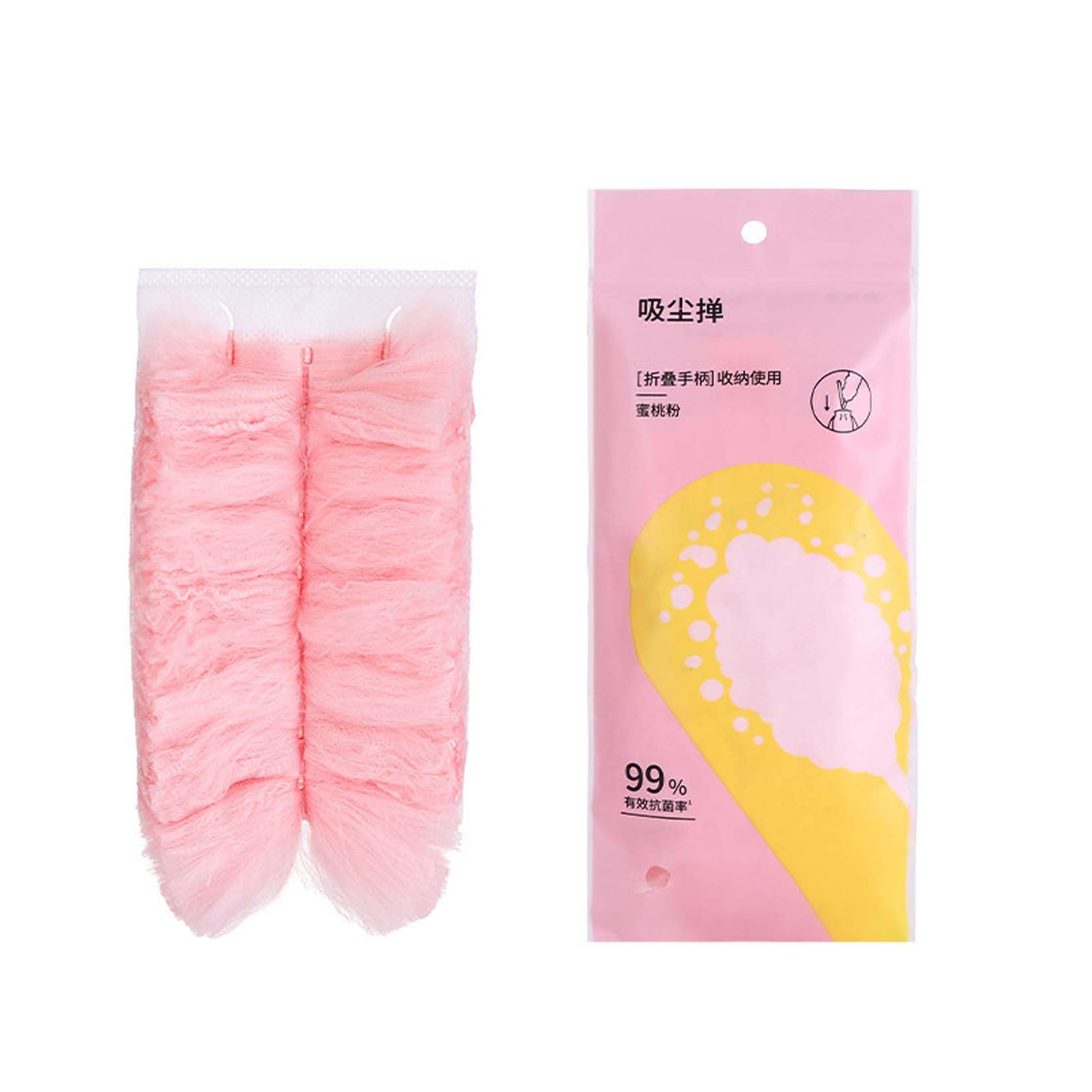 【送料無料】Tibemi ほこり取り はたき ハンディモップ ホコリ取り 1本のポール 交換用シート5枚付き ..