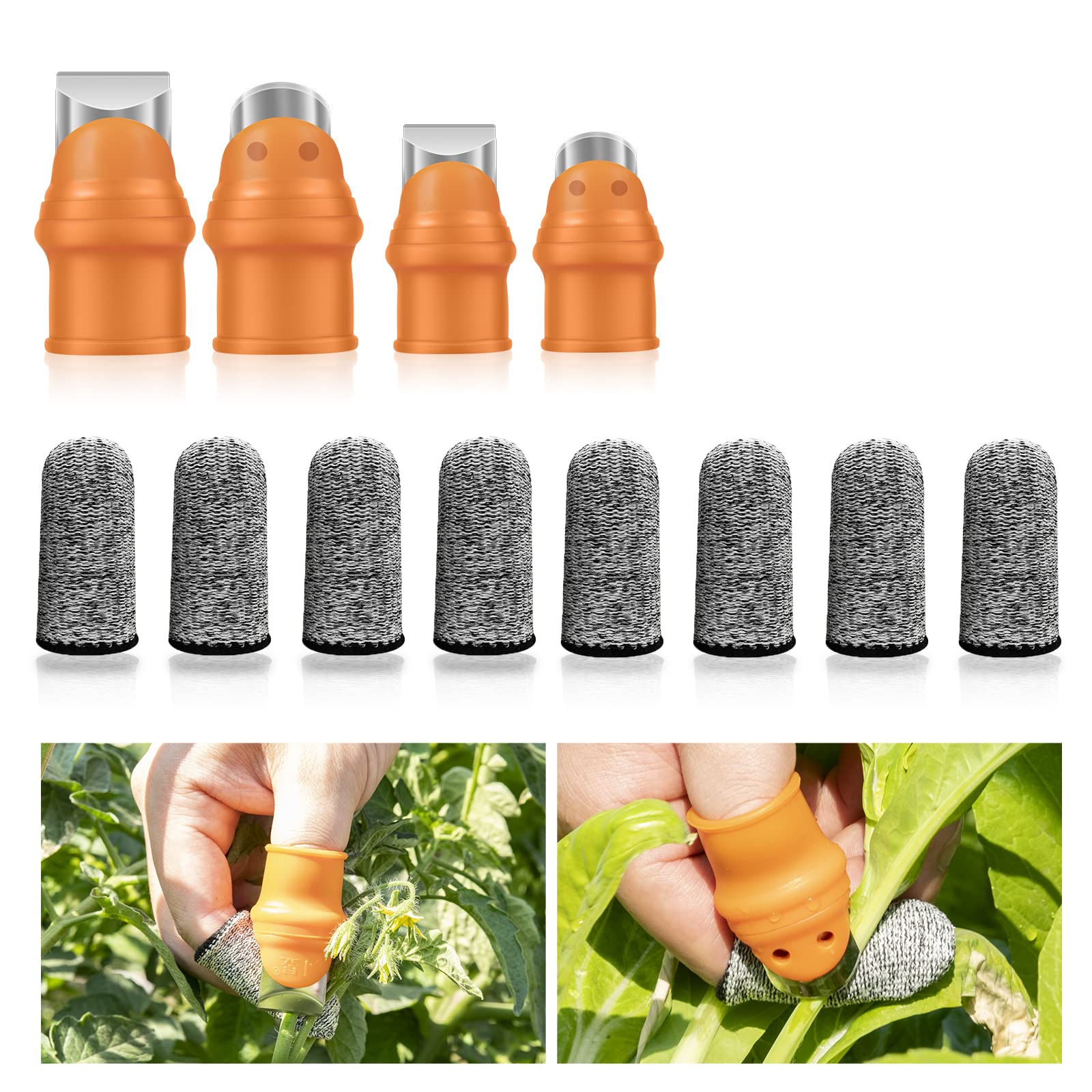 【送料無料】DEVENTORZ 親指カッター 指保護サック【12点セット】野菜カッター 耐切創指サック 防刃 野..