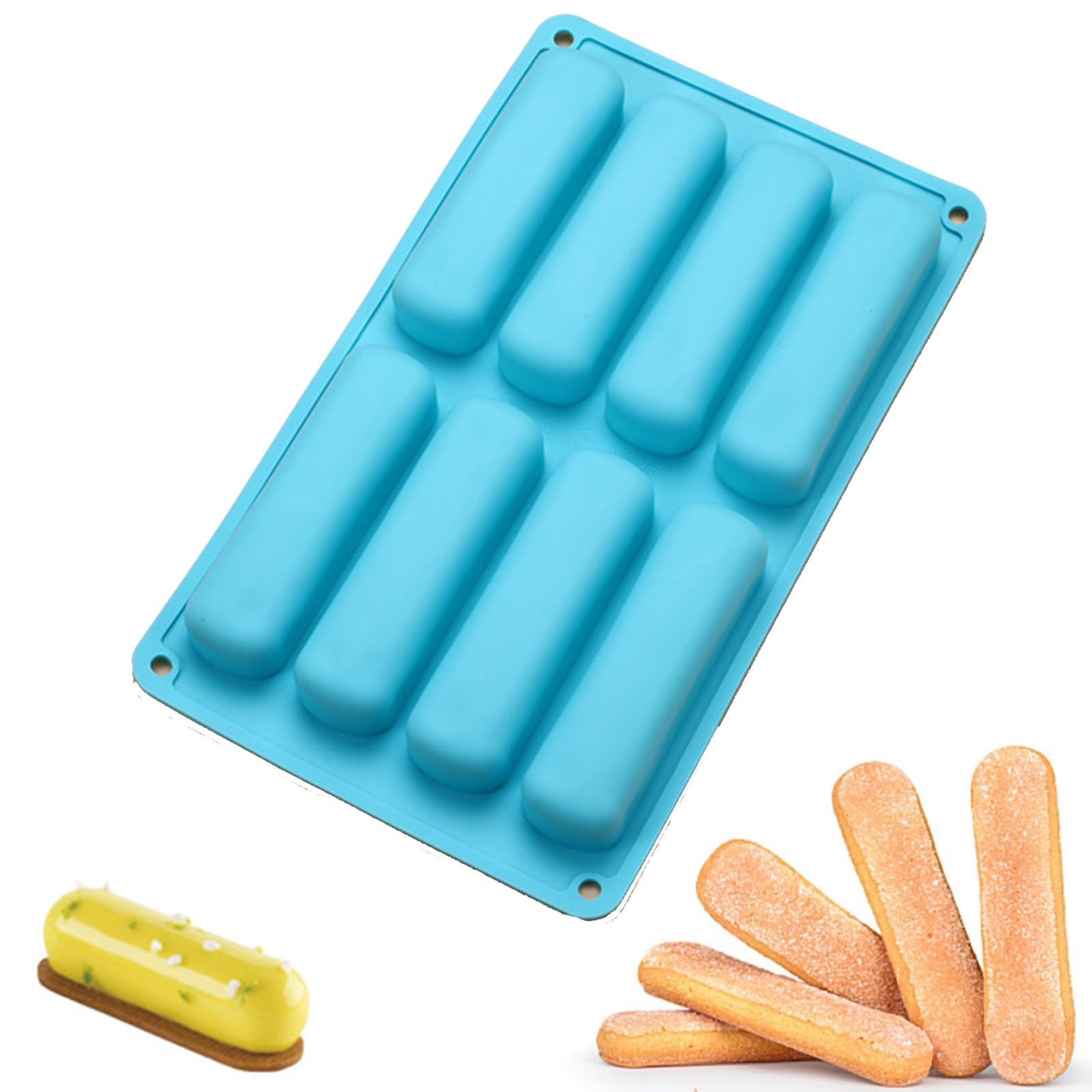 【送料無料】DEVENTORZ フィンガービスケットシリコン型 シリコンモールド シリアルバーベーキング型 チョコ型 シリコン型 シリコンモールド チョコレート型 お菓子型 クッキー型 ケーキ型 製菓道具 焼き型 キッチンツール 手工芸品道具 手作り 石鹸 キャンドル 樹脂 粘