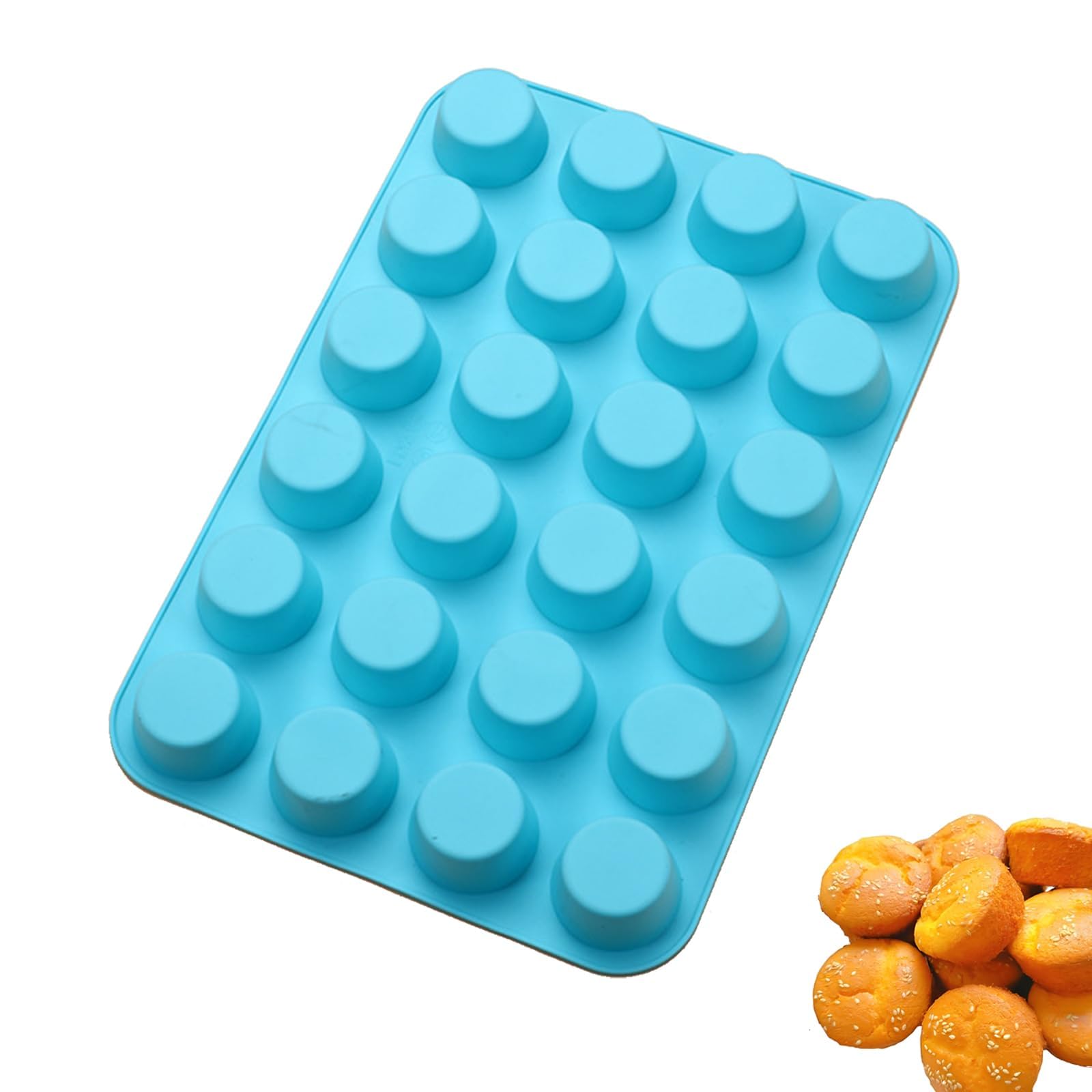 【送料無料】DEVENTORZ 丸型 シリコンモールド シリコンモールド 小さな円形24個 ベーキングシリコン型 チョコ型 シリコン型 シリコンモールド チョコレート型 お菓子型 クッキー型 ケーキ型 製菓道具 ゼリー プディング 焼き型 キッチンツール 手工芸品道具 手作り 石鹸