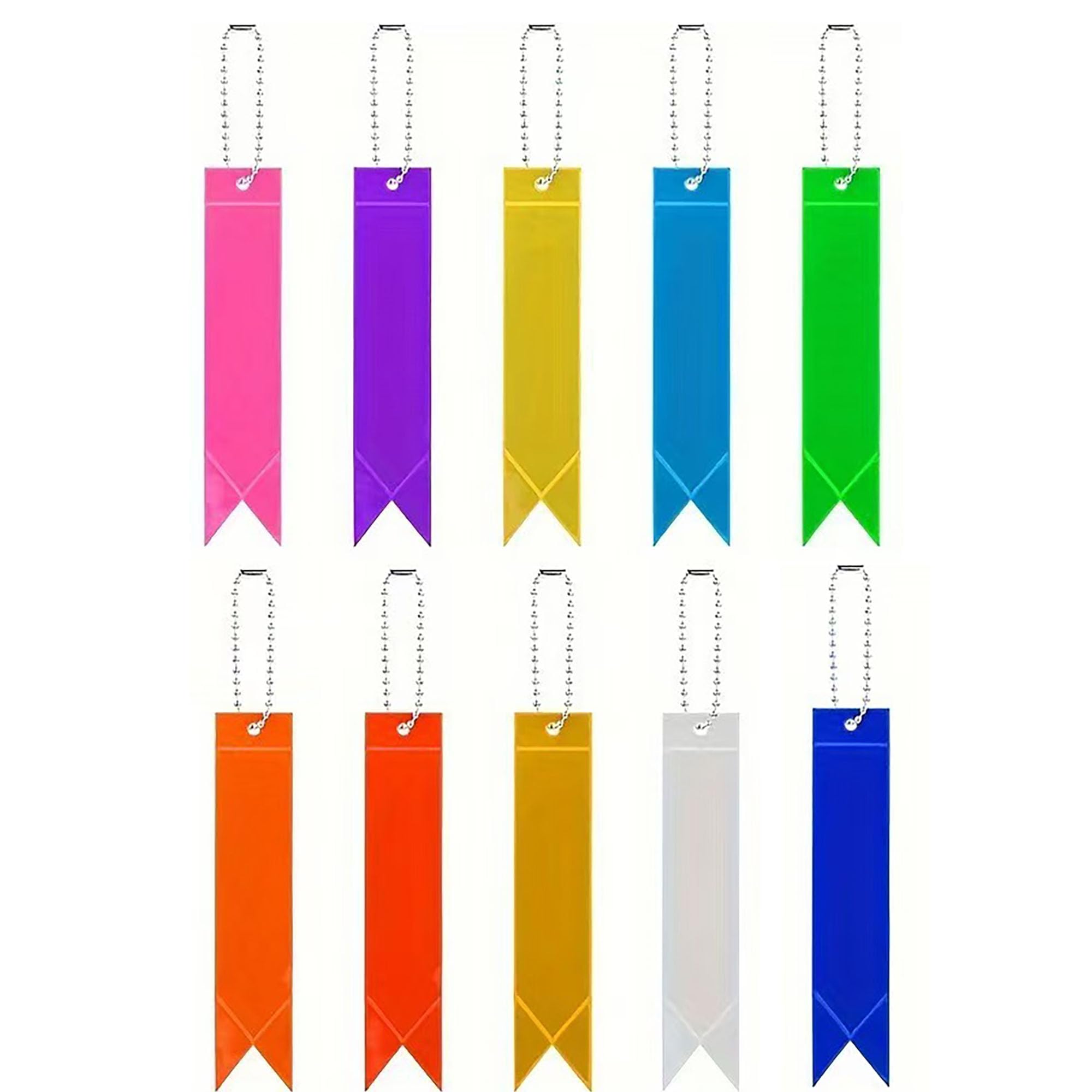 【送料無料】[DEVENTORZ] 高輝度 反射板 10本セット 反射ペンダント 反射 ストラップ 安全リフレクター..