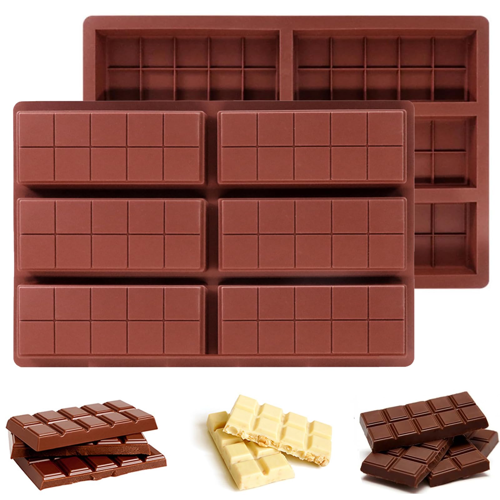 【送料無料】DEVENTORZ シリコンチョコレート型 シリコーンキャンディーバー金型ベーキング用  ...