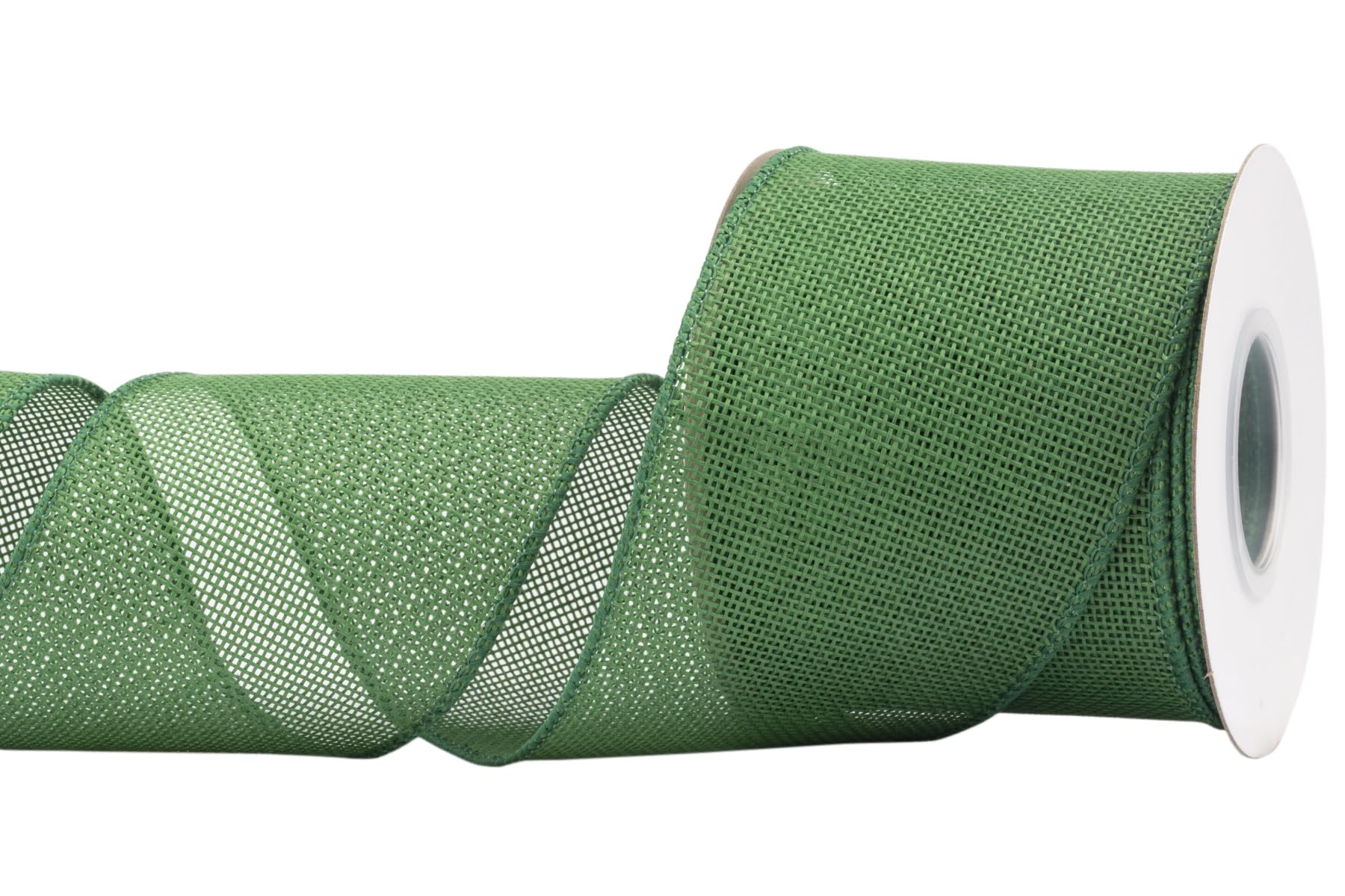 【送料無料】【Joycrosso】 バーラップワイヤエッジリボン、幅75mm x 9m巻き - ギフトラッピング・クリスマスツリー・手芸・花束・そして村風のレトロな装飾に最適です (緑)