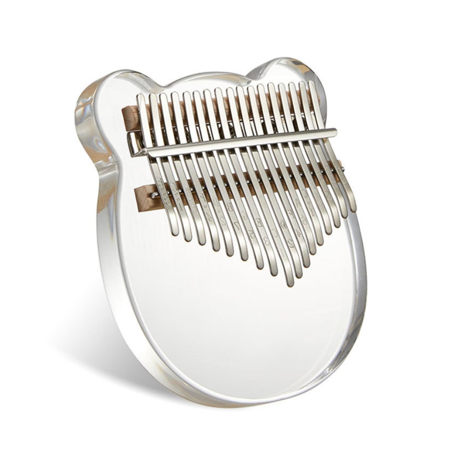 【送料無料】COZENTA カリンバ 親指ピアノ チューナーハンマー 収納ケース付き (17音 アクリル くま)