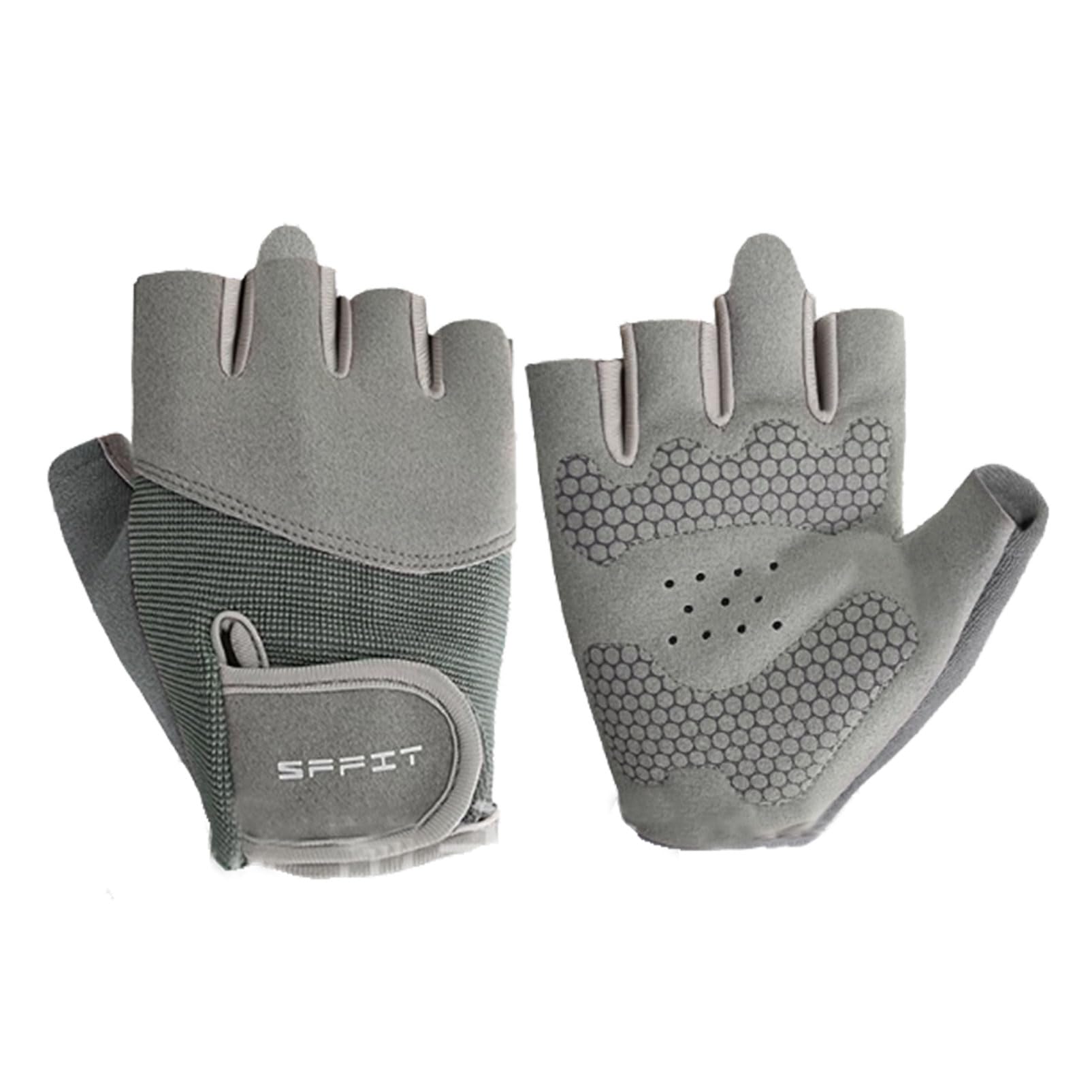 【送料無料】COZENTA トレーニンググローブ レディース 筋トレ エクササイズ 指なし 滑り止め (グレー)