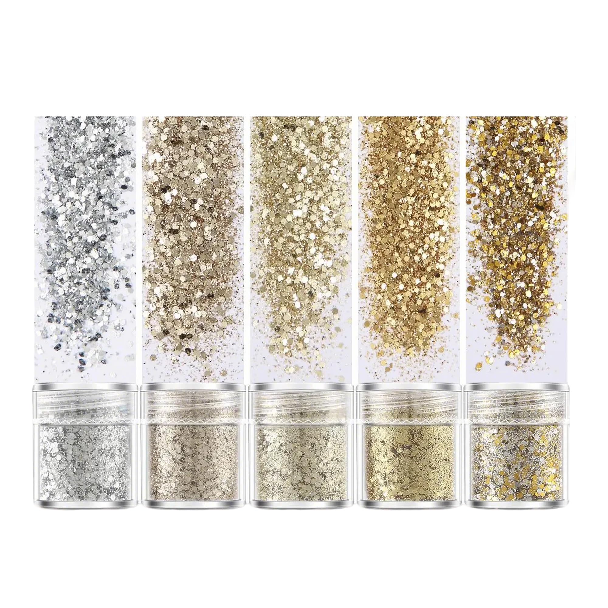 【送料無料】BLOOPIC ラメホログラム 5色セット グリッター ラメ ネイル ネイルアート 容器 ...