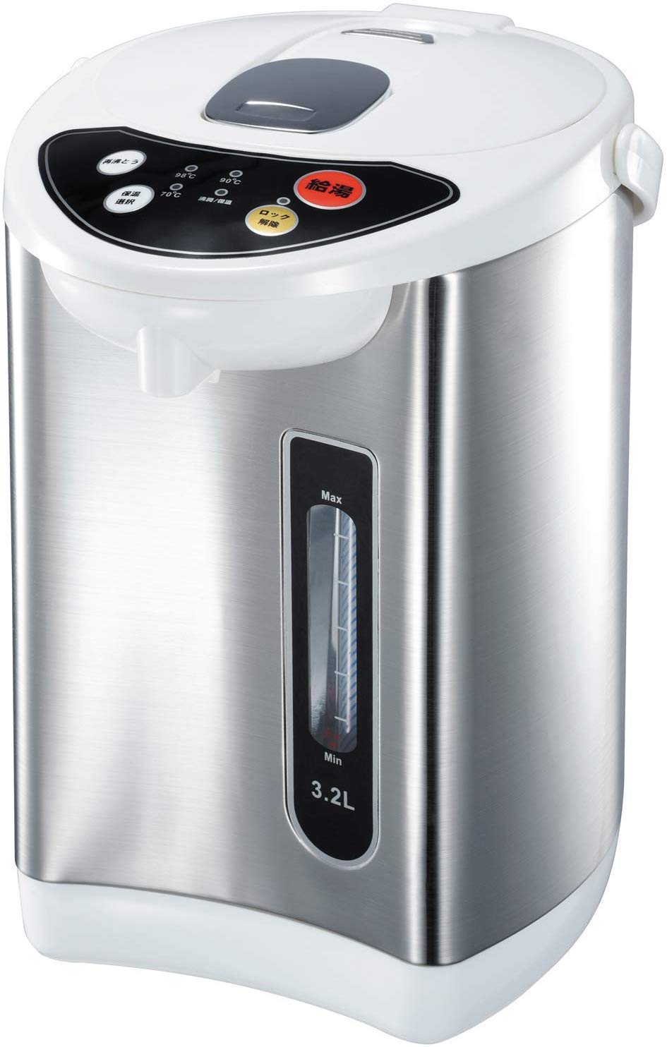 【送料無料】[東京Deco] 電動給湯ポット 3.2L 保温3段階 空焚き防止 シルバー [シンプル操作でワンタッ..