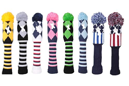 【送料無料】セレクトプラザ ゴルフクラブカバー ユーティリティ UT用カバー ニット製 ペンダント付 ...