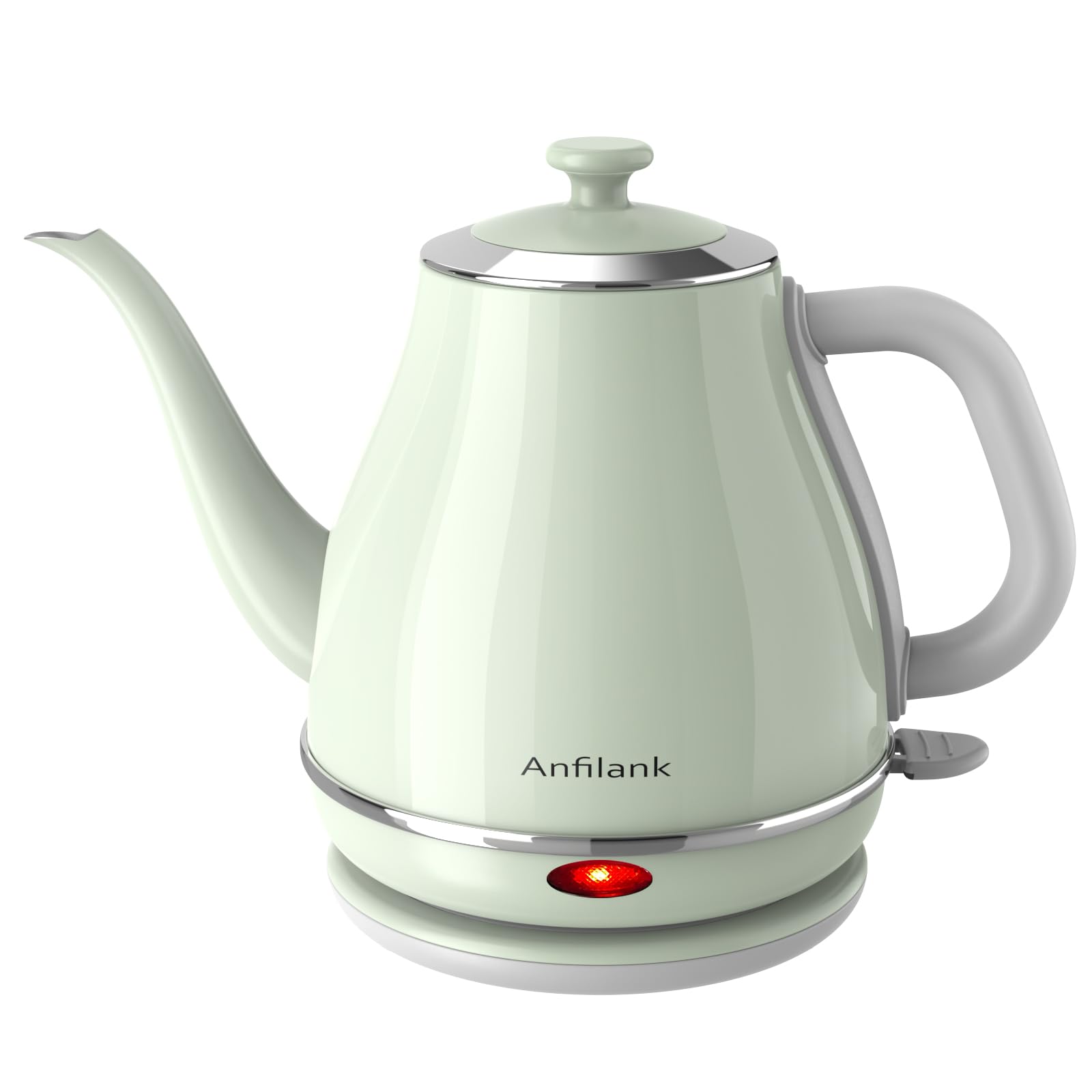 【送料無料】ANFILANK 電気ケトル ケトル 電気 ステンレス製 1.0L 1200W (急速湯 ...