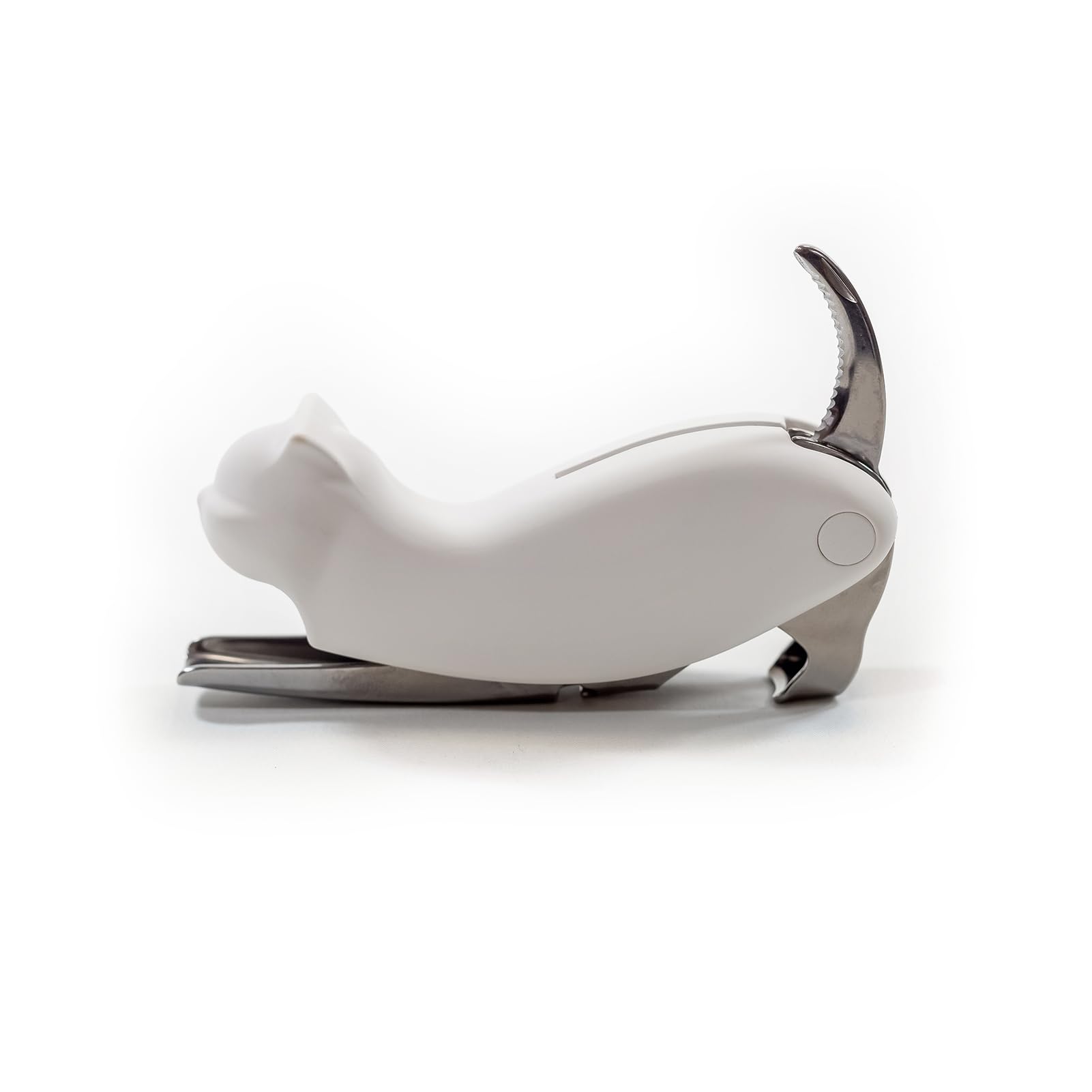 【送料無料】DALO ねこ型 ワインオープナー 2段式 ソムリエナイフ ネコ 多機能 コルク抜き 栓抜き (ホワイト／シルバー)