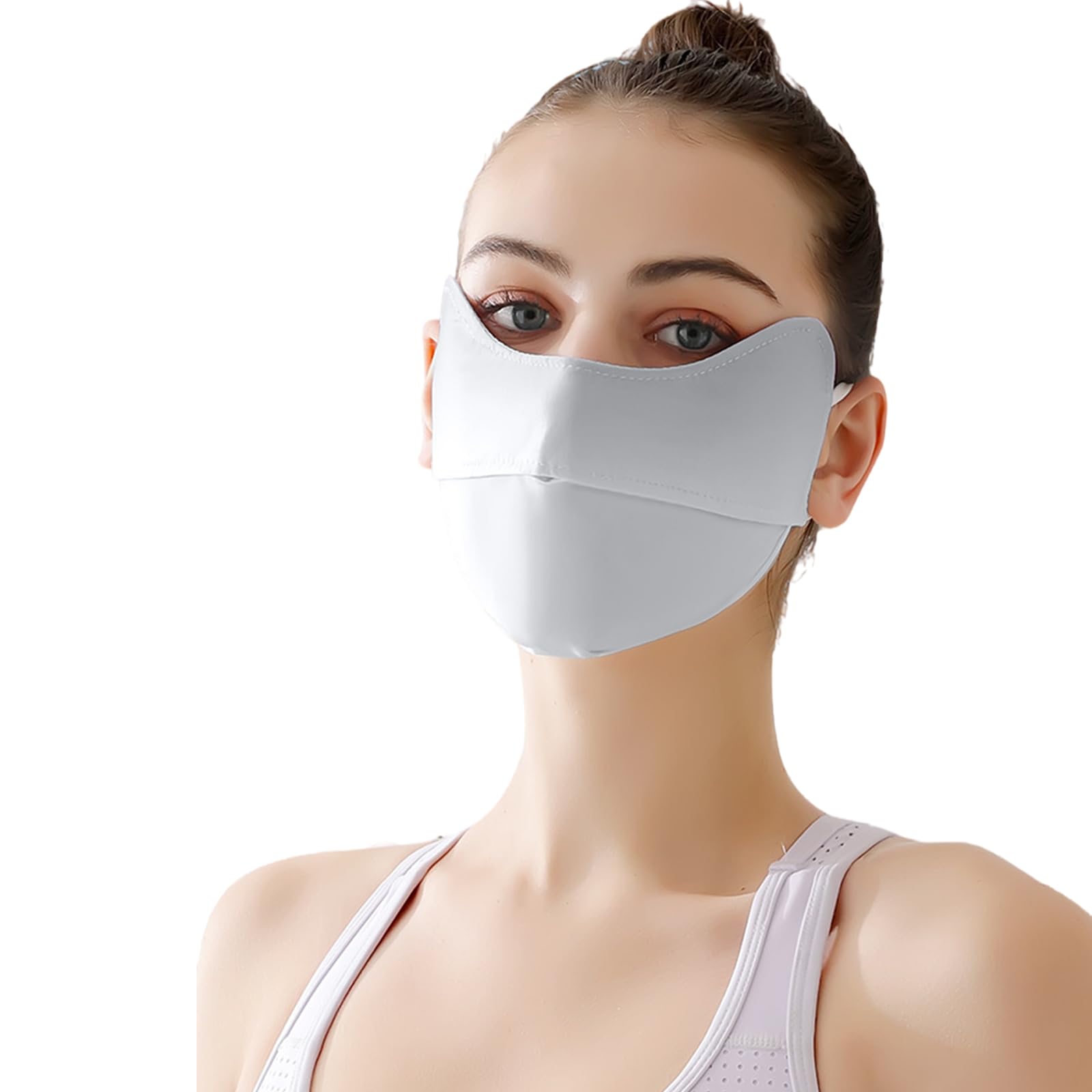 【送料無料】[BLOOPIC] UVカットマスク 日除けマスク 冷感マスク 【UPF50+ UVカット 99% アイスシルク..