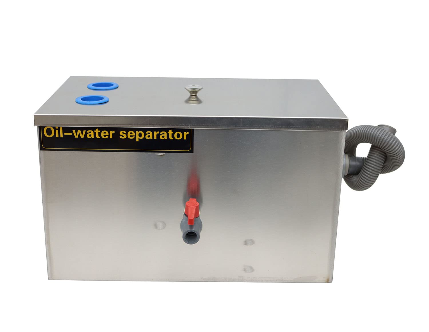 【送料無料】INTBUYING グリーストラップ SUS304ステンレススチール製 パイプ流入床置型 シンク下設置型グリース阻集器 自宅用 業務用 (500X300X300)